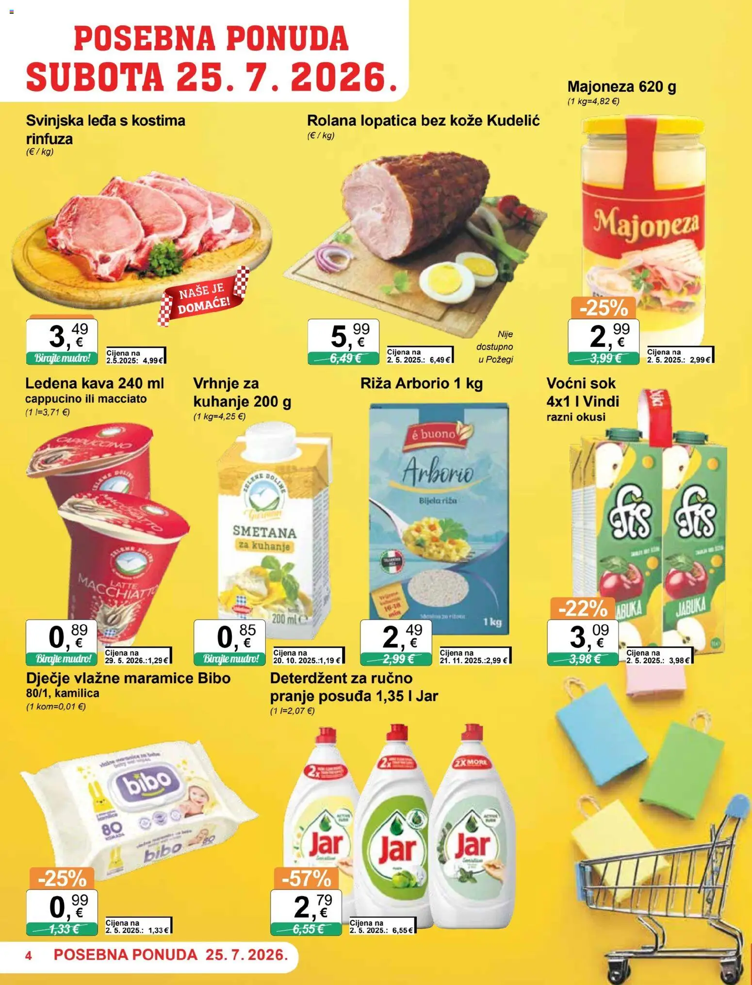 KTC katalog | vrijedi od 22.07.2026 | Stranica: 4 | Proizvodi: Riža, Deterdžent, Majoneza, Jar