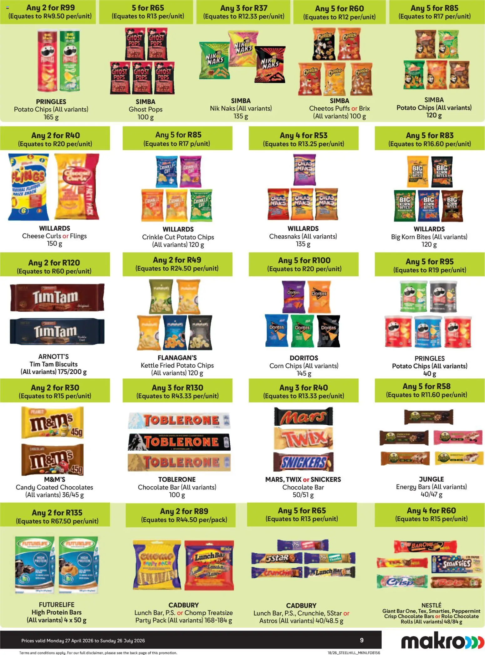 New Makro catalogue – valid from 27.04.2026 | Page: 9 | Products: Kettle, Detergente líquido, Biscuits, Chocolate