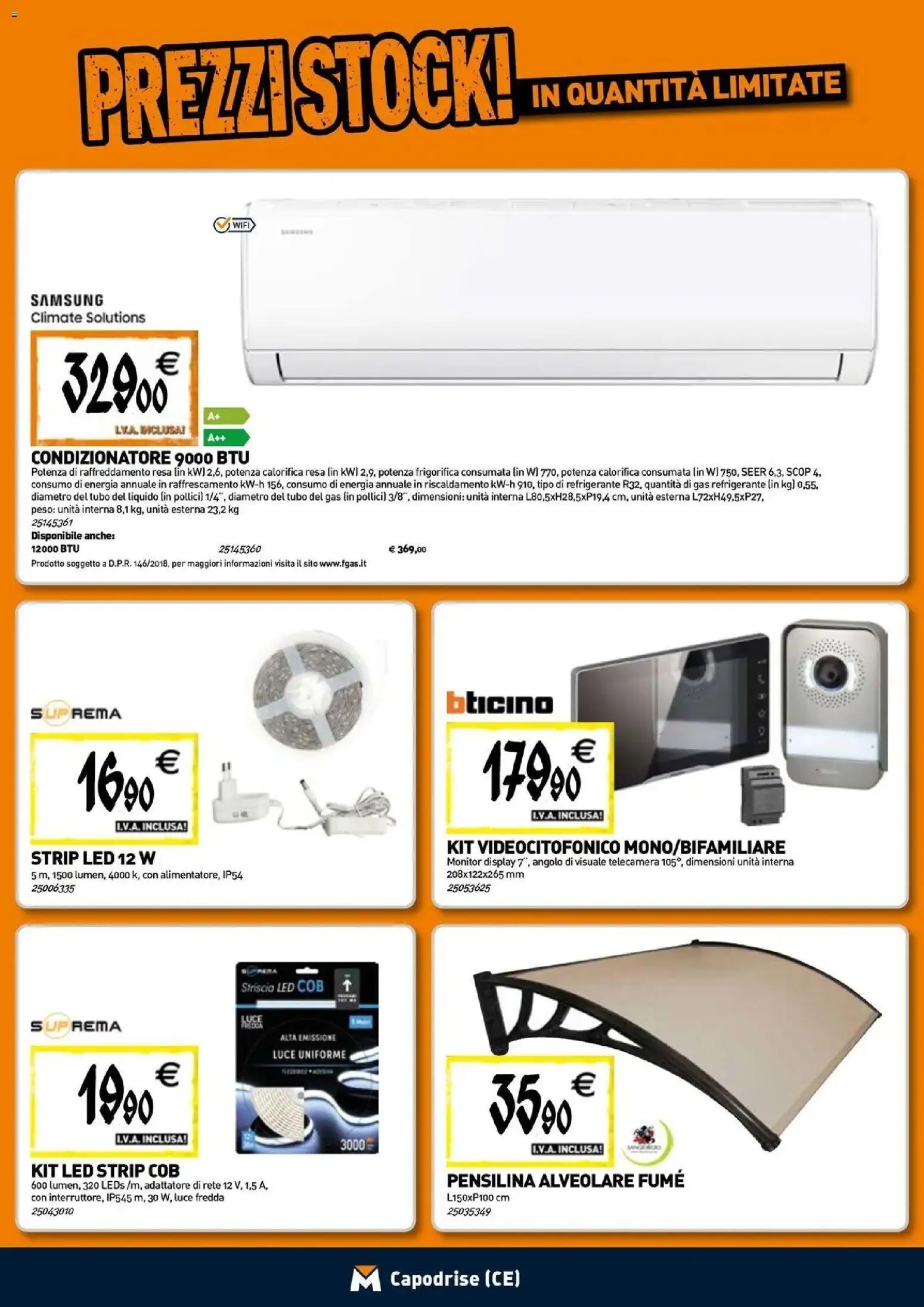 Volantino TECNOMAT del 24/09/2026 | Pagina: 10 | Prodotti: Monitor, Adattatore, Condizionatore, Samsung