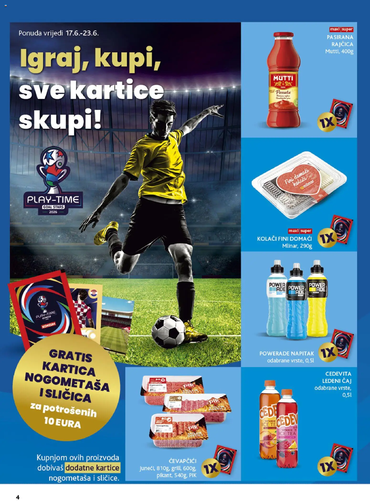 Konzum HR akciós ujság - amely érvényes a következő dátumtól: 17.06.2026 | Oldal: 4 | Termékek: Ice tea, Tea