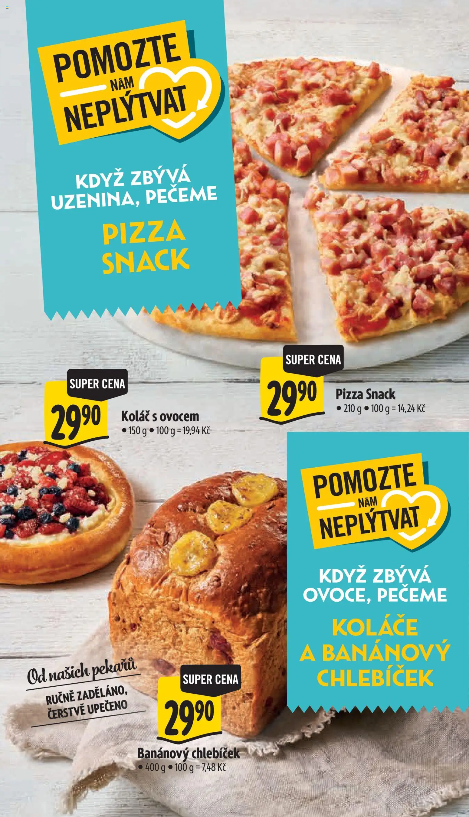 Albert leták - Hypermarket Jablonec nad Tisou od 21.10.2026 | Strana: 13 | Produkty: Koláč, Pizza, Banánový chlebíček