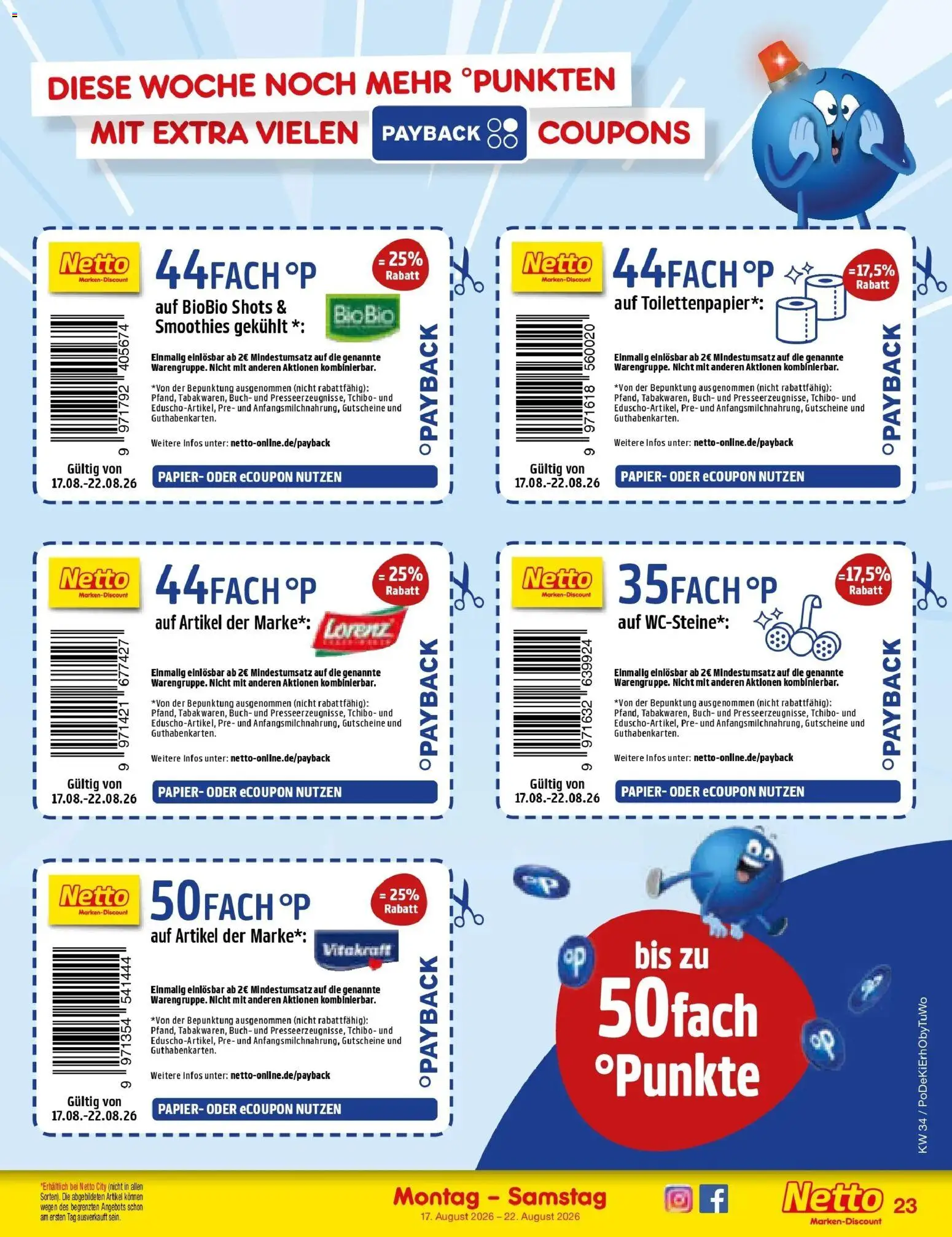 Netto Marken-Discount Prospekt Waiblingen-Bittenfeld – gültig ab 17.08.2026 | Seite: 33 | Produkte: Toilettenpapier