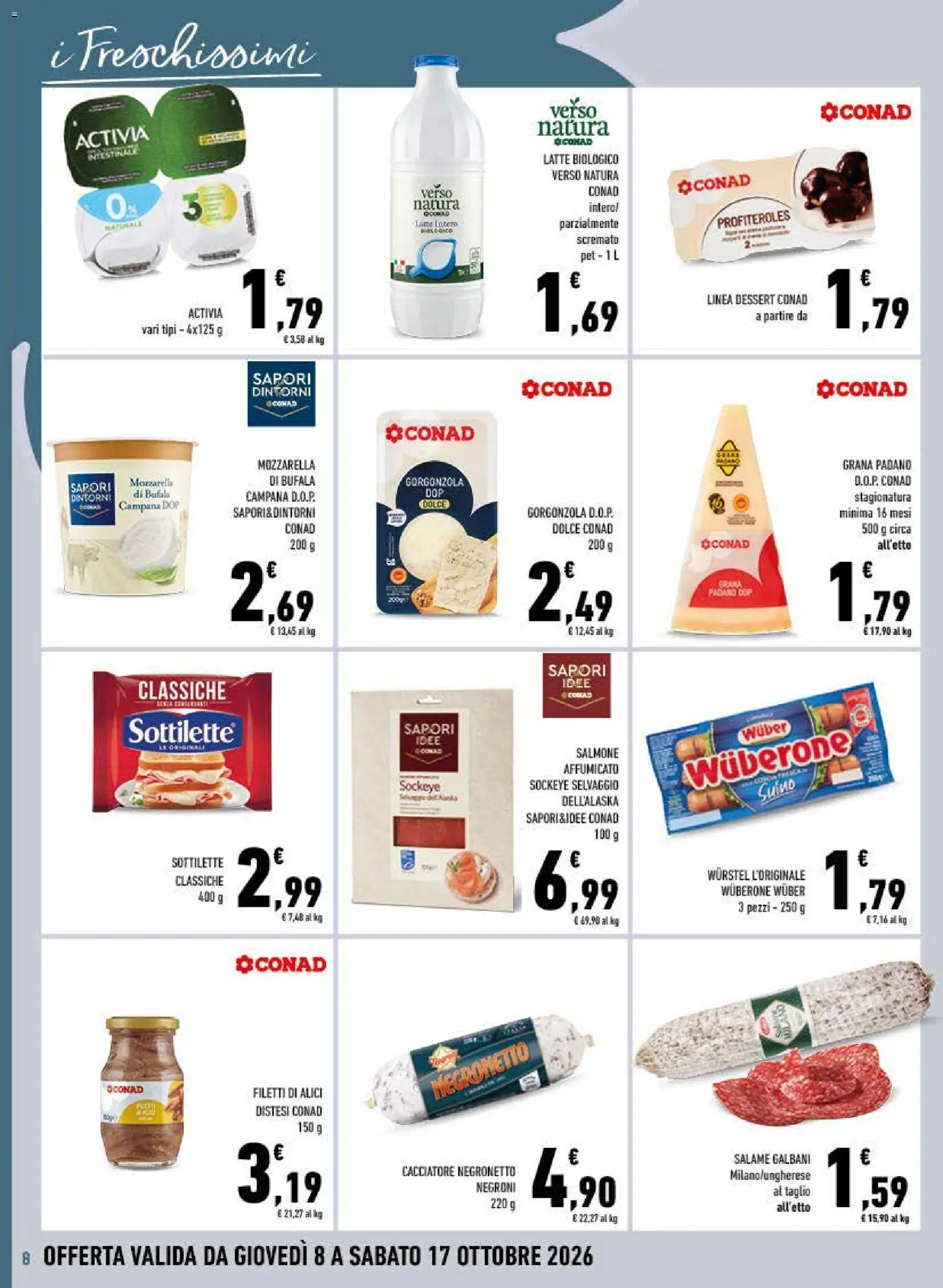 Volantino Conad del 08/10/2026 | Pagina: 8