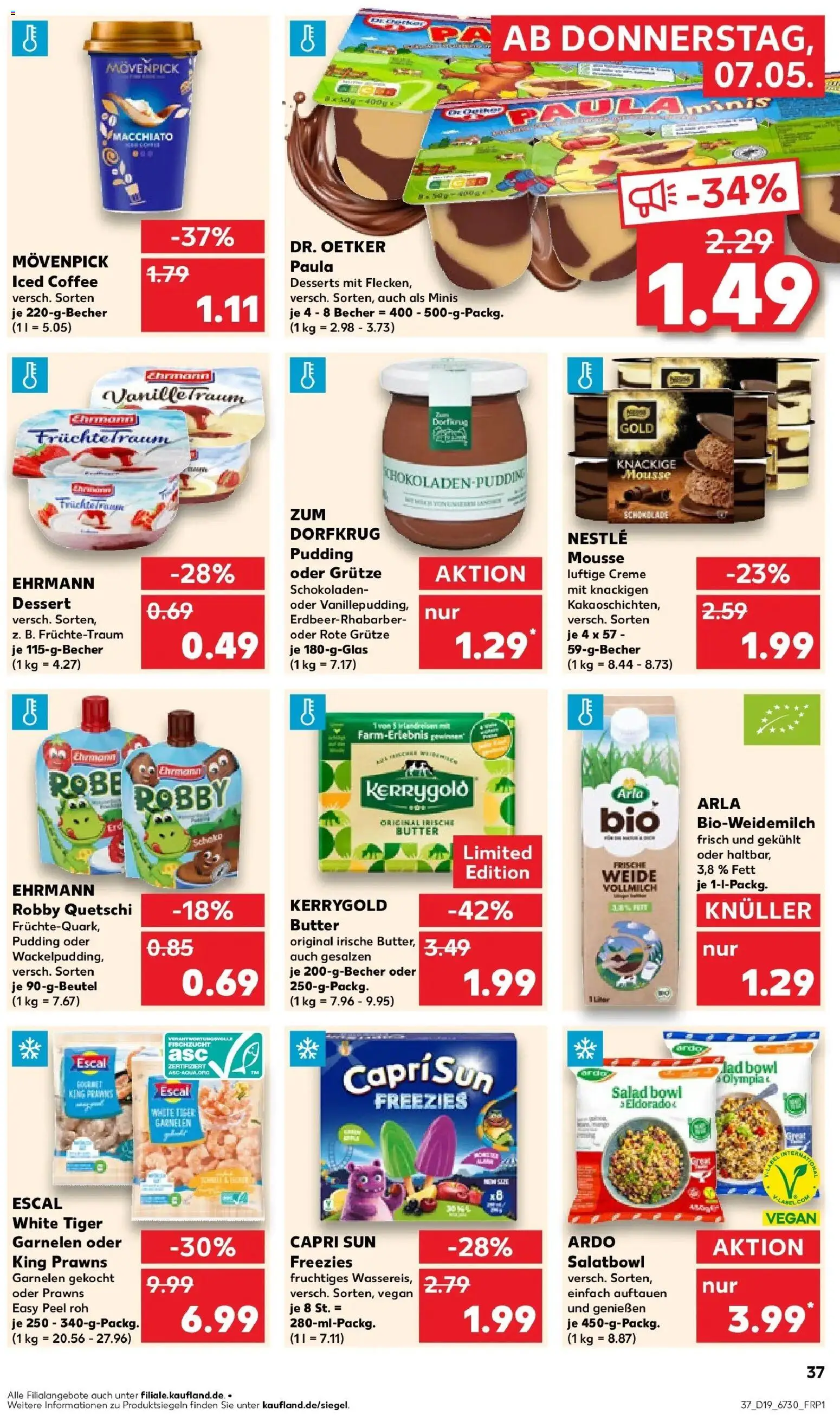 Kaufland Prospekt Delitzsch	 – gültig ab 04.05.2026 | Seite: 42 | Produkte: Capri sun, Creme, Tiger garnelen, Kerrygold butter