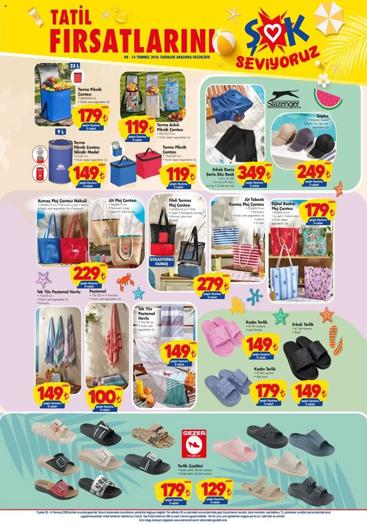 Şok Market Katalog - 08 Temmuz 2026 tarihinden itibaren geçerlidir | Sayfa: 3 | Ürünler: Su, Terlik, Termos, Bağlayıcı