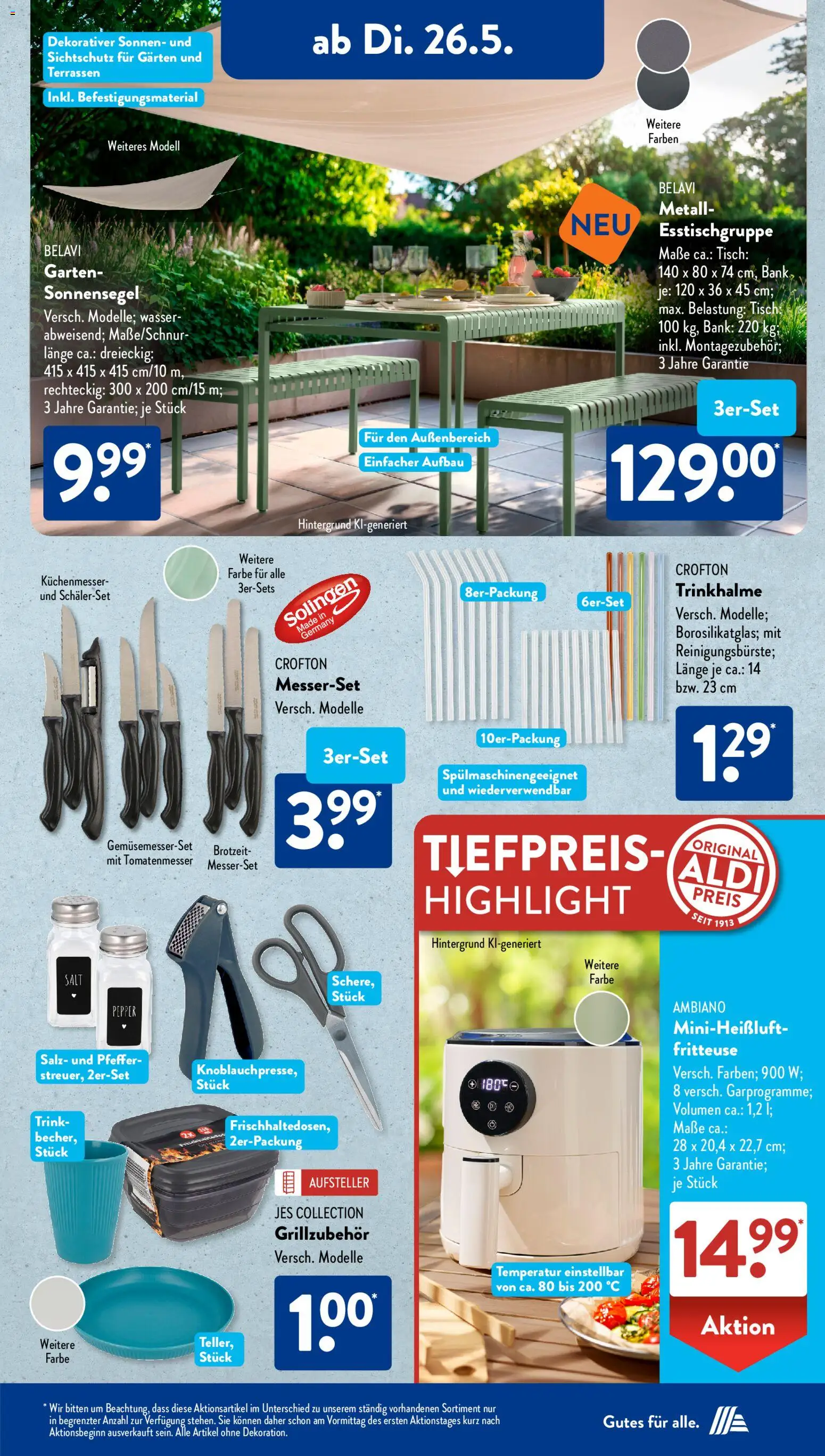 Aldi Süd Prospekt 	 – gültig ab 26.05.2026 | Seite: 6 | Produkte: Belavi, Wasser, Salz, Pfeffer