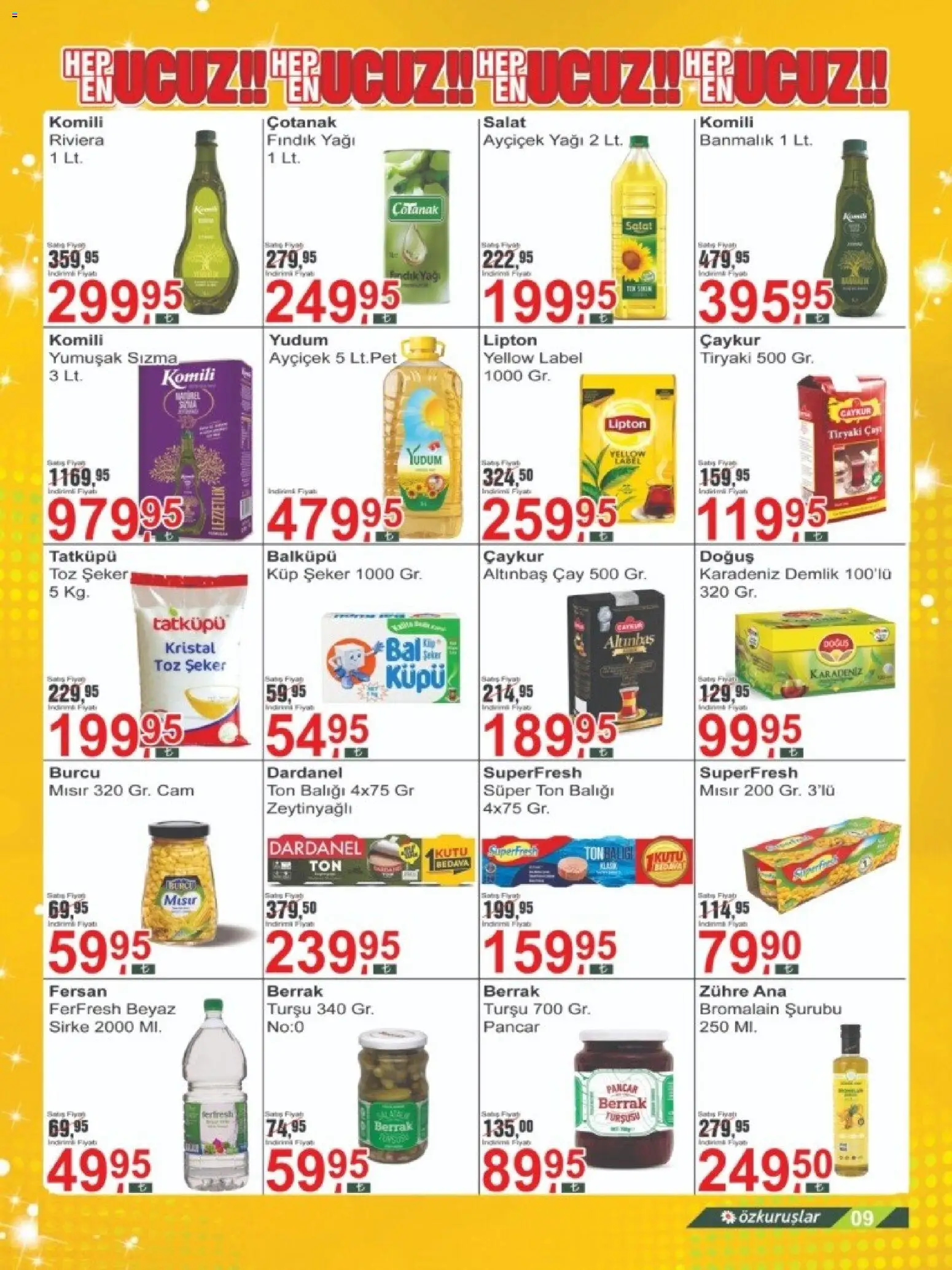 Özkuruşlar Katalog - 21.06.2026 tarihinden itibaren geçerlidir | Sayfa: 9