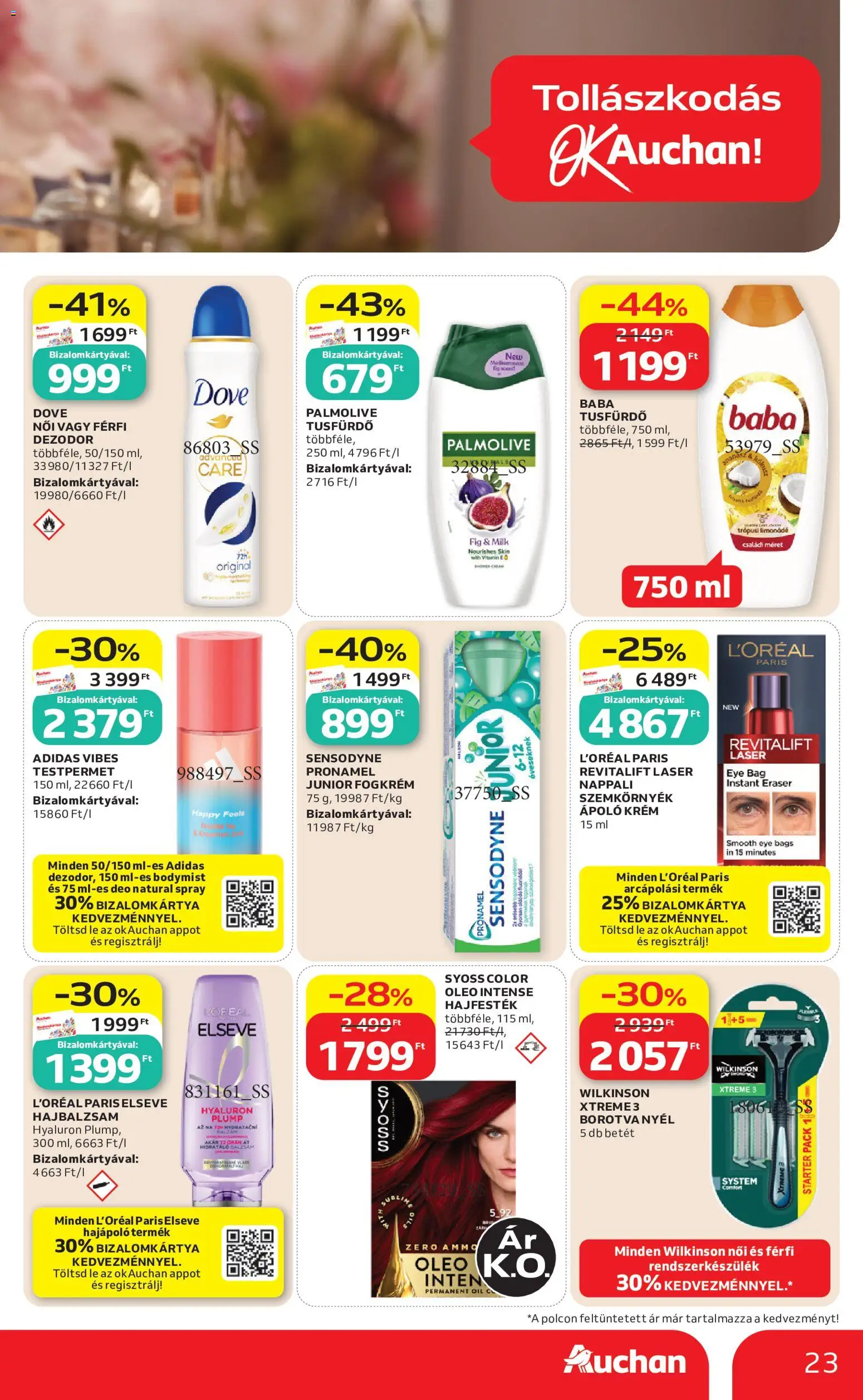 Auchan akciós ujság - amely érvényes a következő dátumtól: 2026.08.21. | Oldal: 23