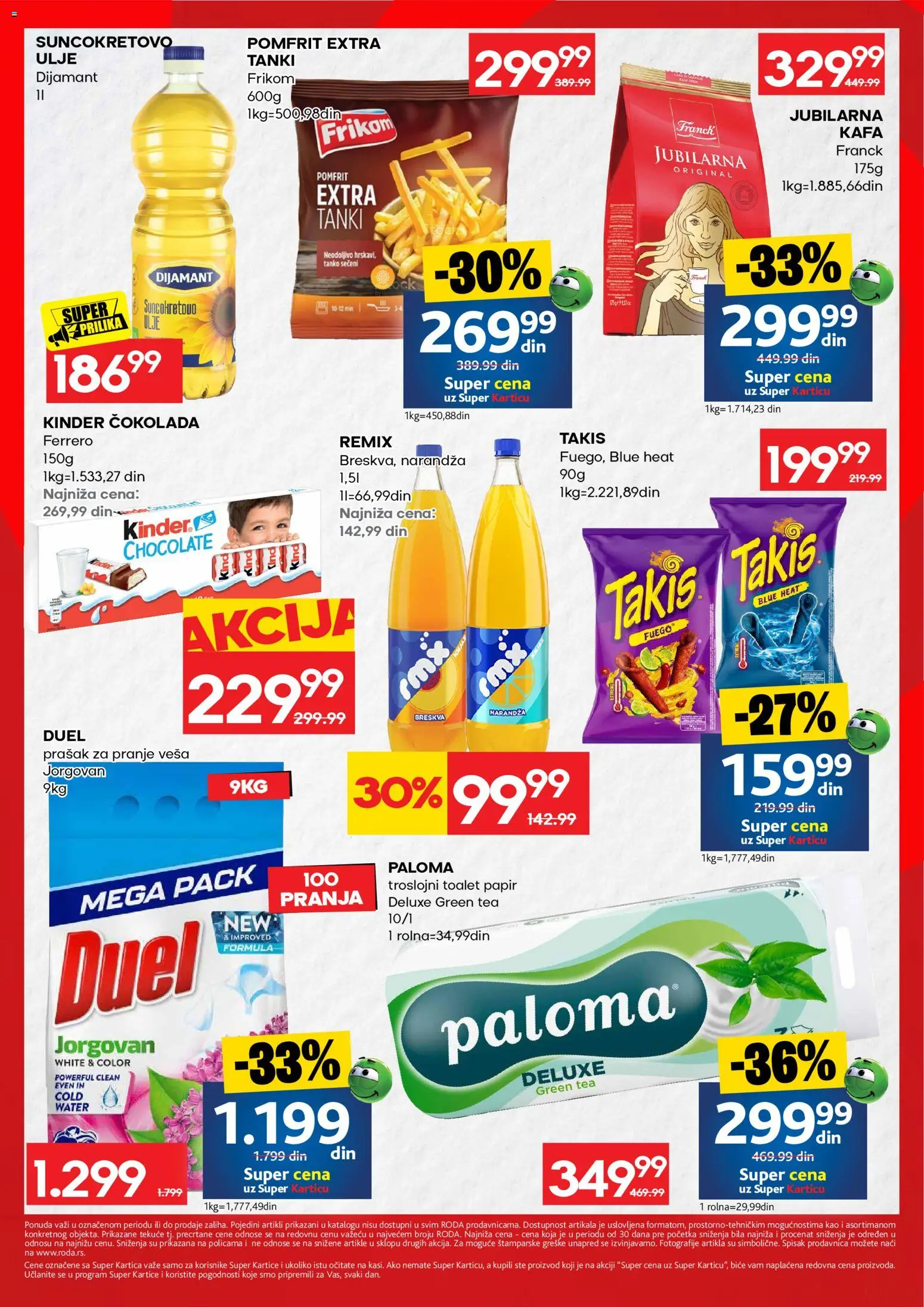 Roda katalog - važi od 17.09.2026 | Strana: 2 | Proizvode: Toalet papir, Ulje, Ferrero, Breskva