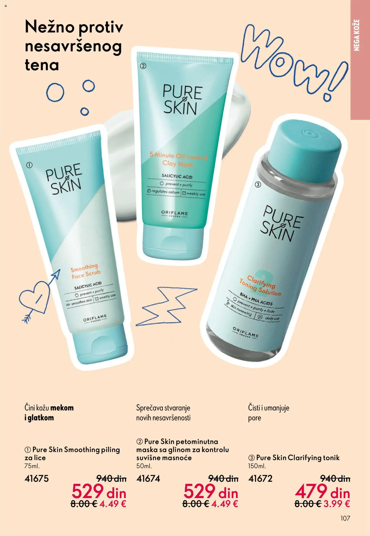 Oriflame katalog - važi od 03.06.2026 | Strana: 107 | Proizvode: Maska, Piling, Tonik
