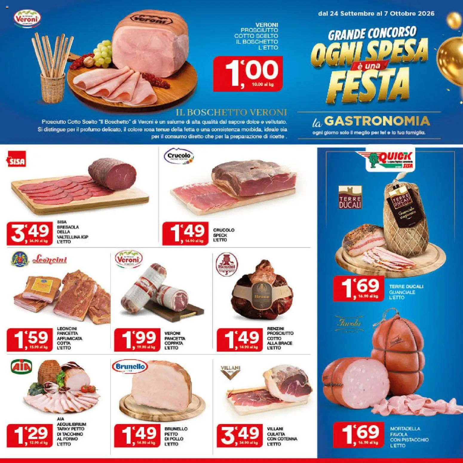 Volantino SISA del 24/09/2026 | Pagina: 11 | Prodotti: Speck, Pistacchio, Tè, Forno