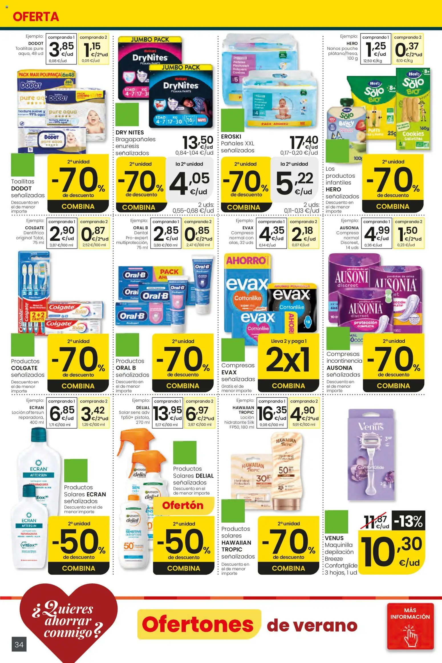 Eroski Ofertones de verano │ válido desde el 28.05.2026 | Página: 34 | Productos: Γλυφιτζούρι
