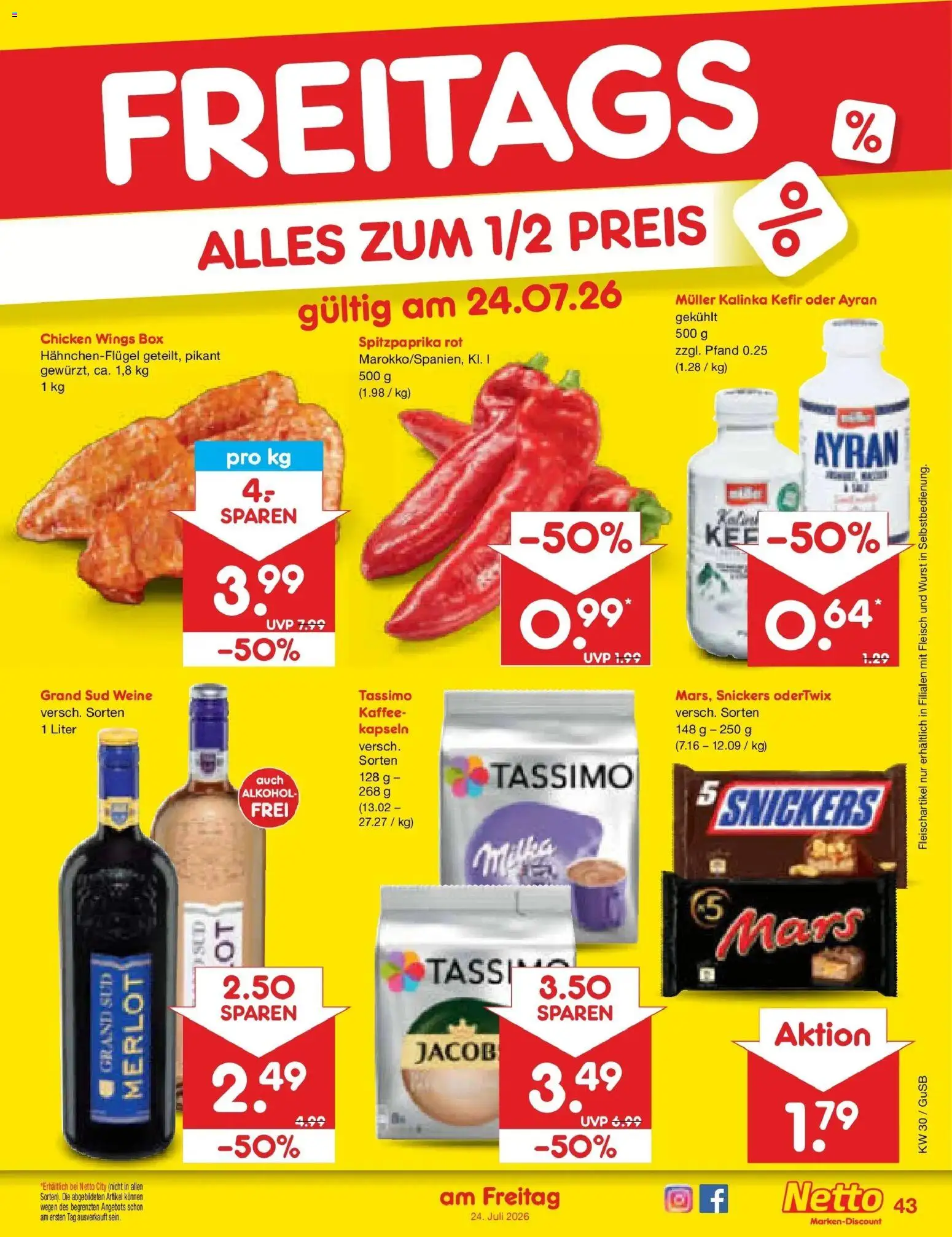 Netto Marken-Discount Prospekt Machern – gültig ab 20.07.2026 | Seite: 67 | Produkte: Kaffee, Box, Grand sud, Tassimo