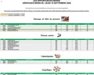 Promocash - Prévisualisation de Promocash Opportunités Marée valide à partir de 08/09/2026