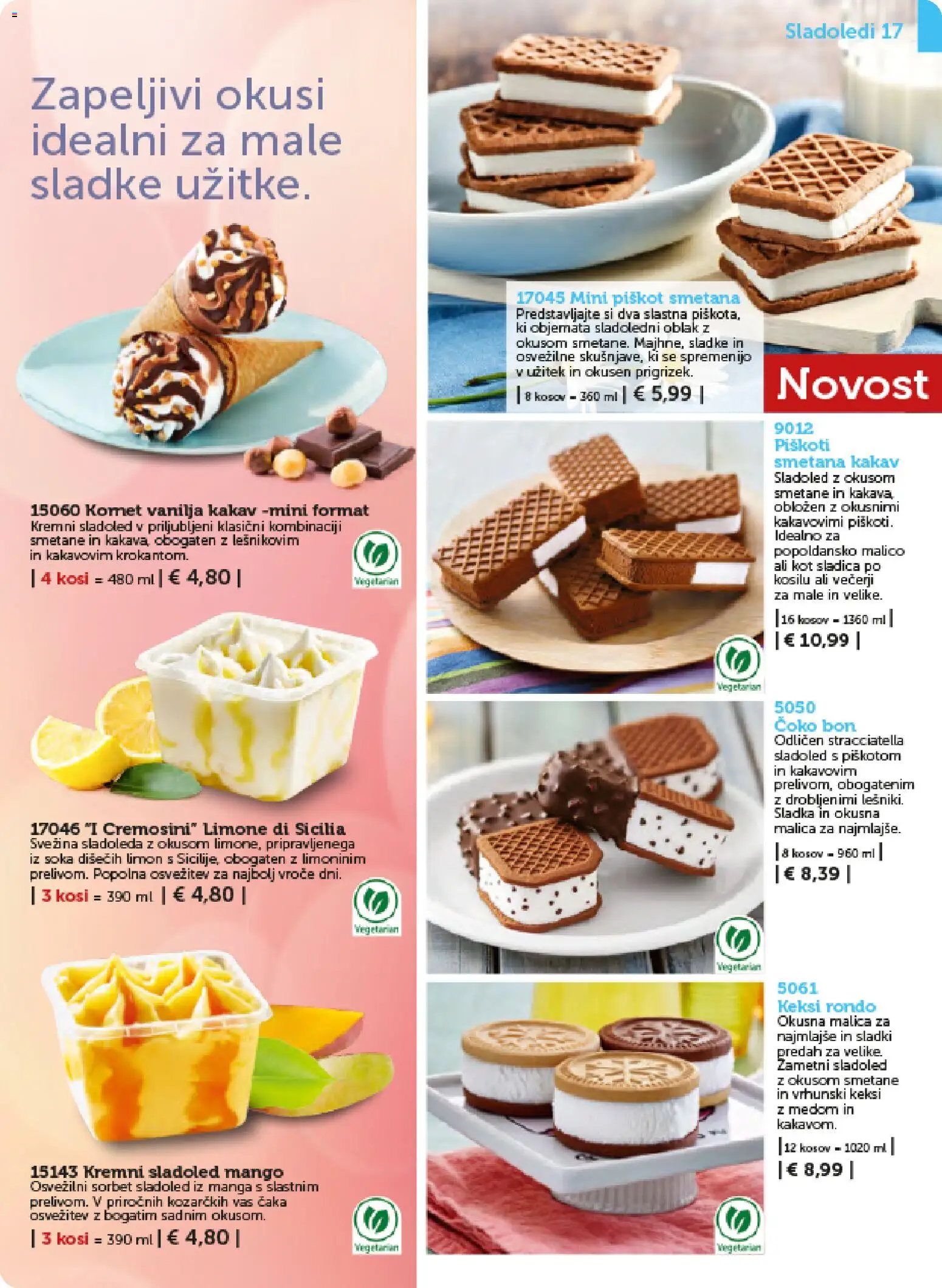 Novi Bofrost katalog ponudbe – veljaven od 01.02.2026 | Stran: 17 | Izdelki: Keksi, Kakav, Smetana, Mango
