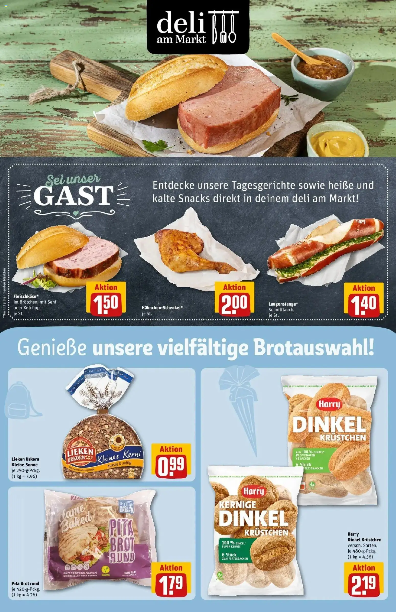 REWE Prospekt ab 31.08.2026 zum Blättern » Angebote | Seite: 13 | Produkte: Brot