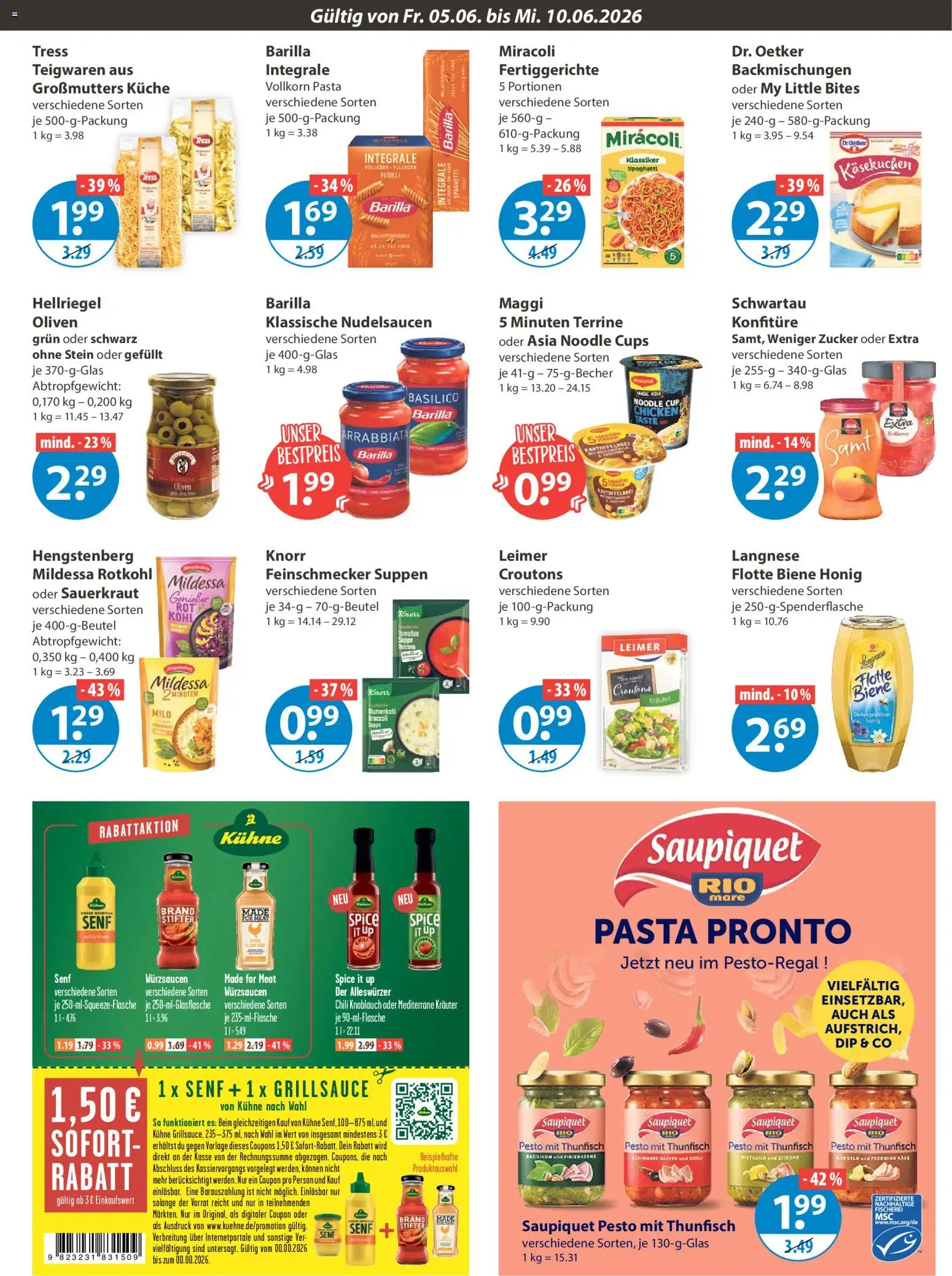 V-Markt Angebote – gültig ab 05.06.2026 | Seite: 7 | Produkte: Maggi, Rotkohl, Knorr, Pasta