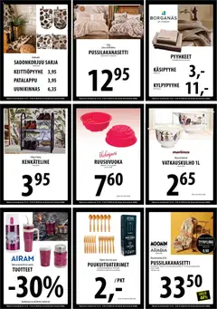 Tuuri-mainoslehti voimassa 14/10/2026 alkaen | Sivu: 30 | Tuotteet: Pussilakanasetti, Pyyhkeet, Nauha, Patalappu