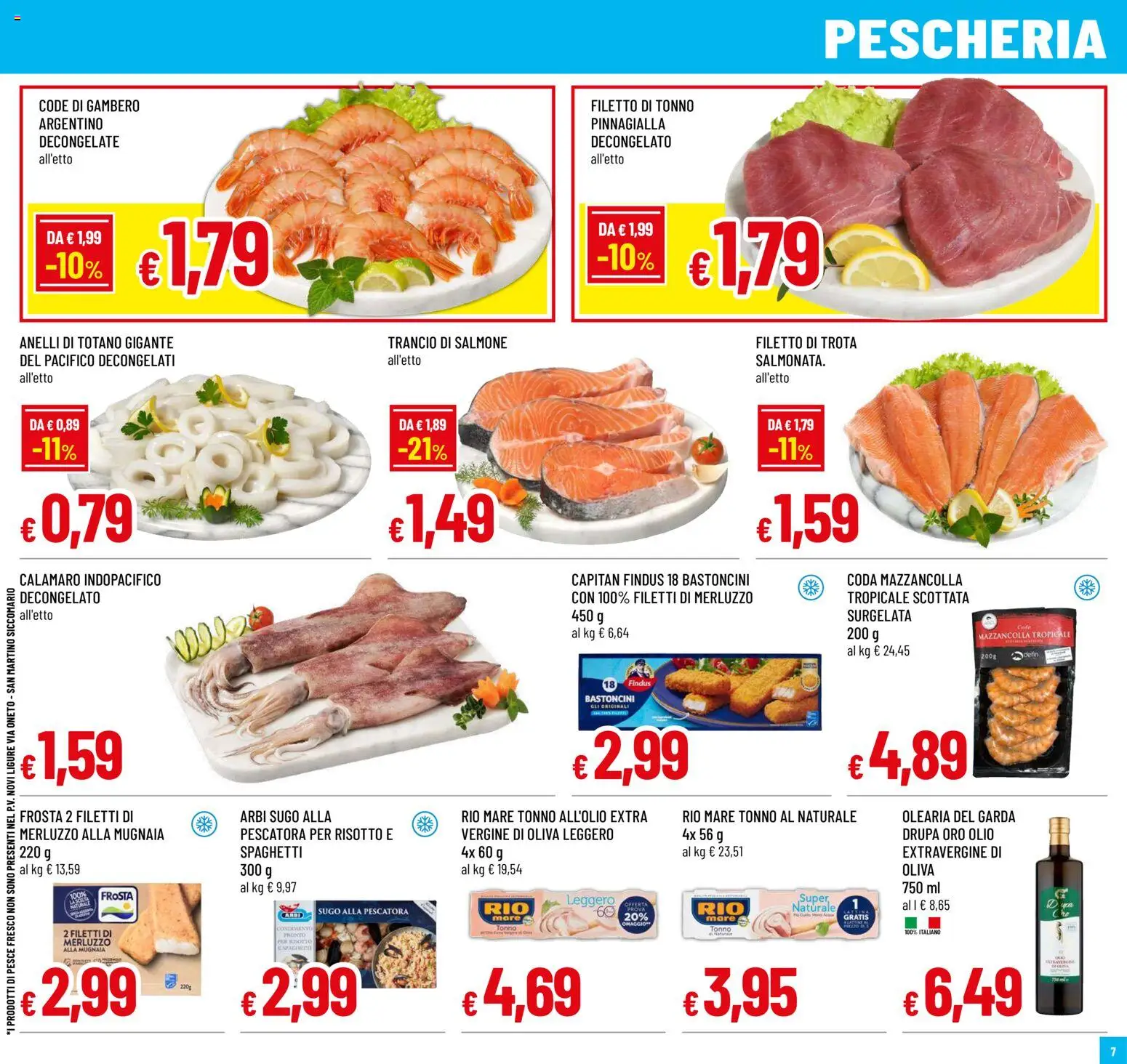 Volantino Galassia del 02/07/2026 | Pagina: 7 | Prodotti: Pesce, Trota, Sugo, Totano
