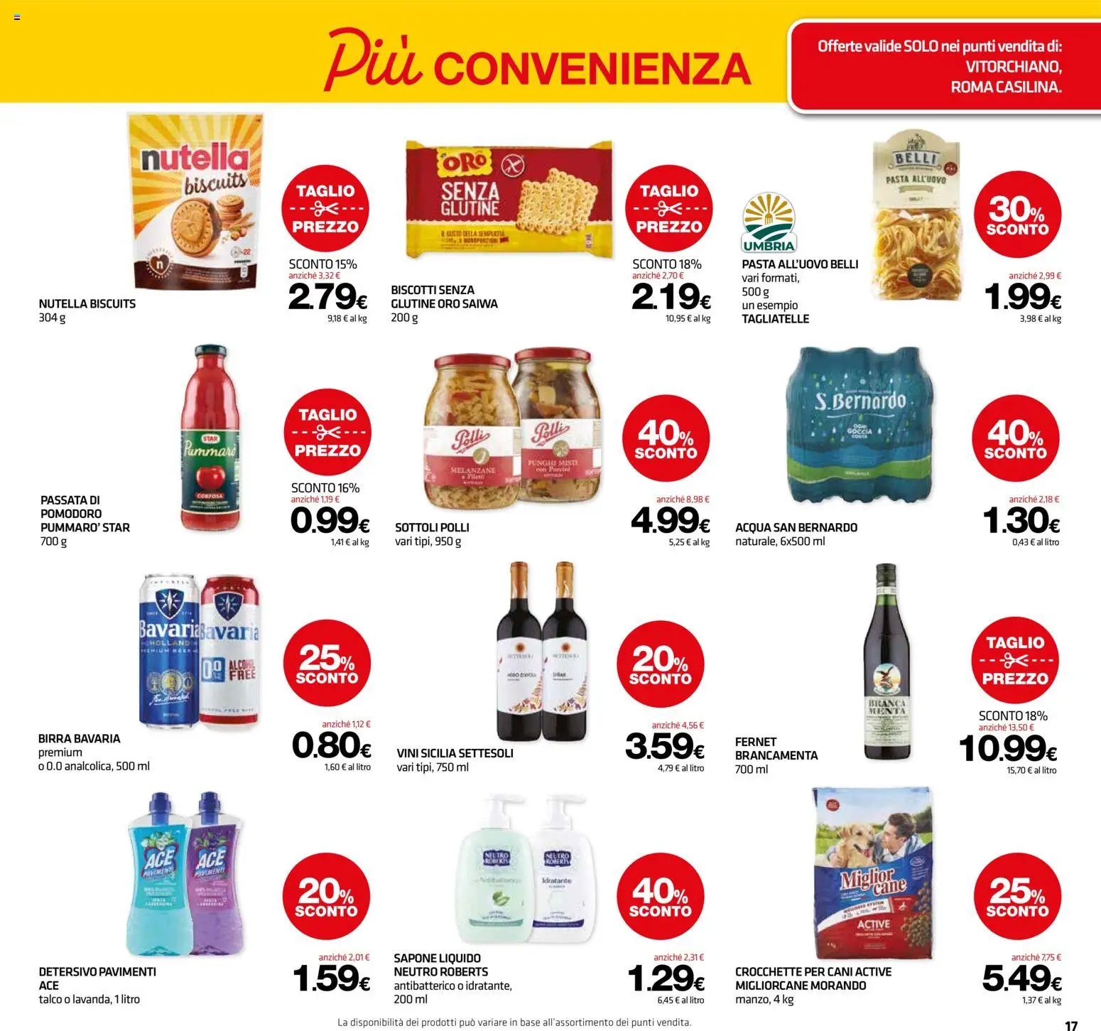 Volantino Superconti del 02/07/2026 | Pagina: 17 | Prodotti: Biscotti, Talco, Crocchette, Nutella