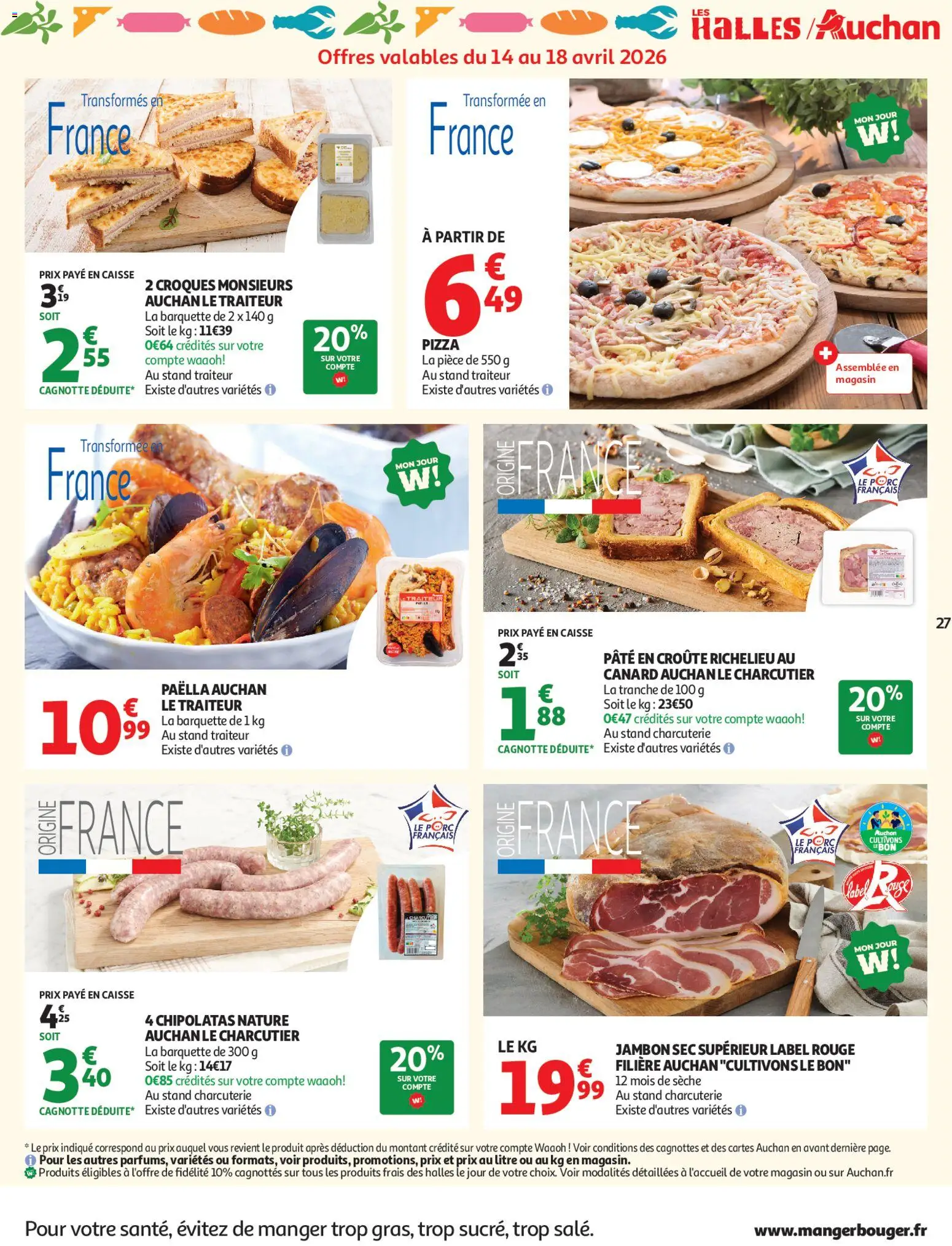 {H1} | Page: 27 | Produits: Jambon, Pizza, Porc