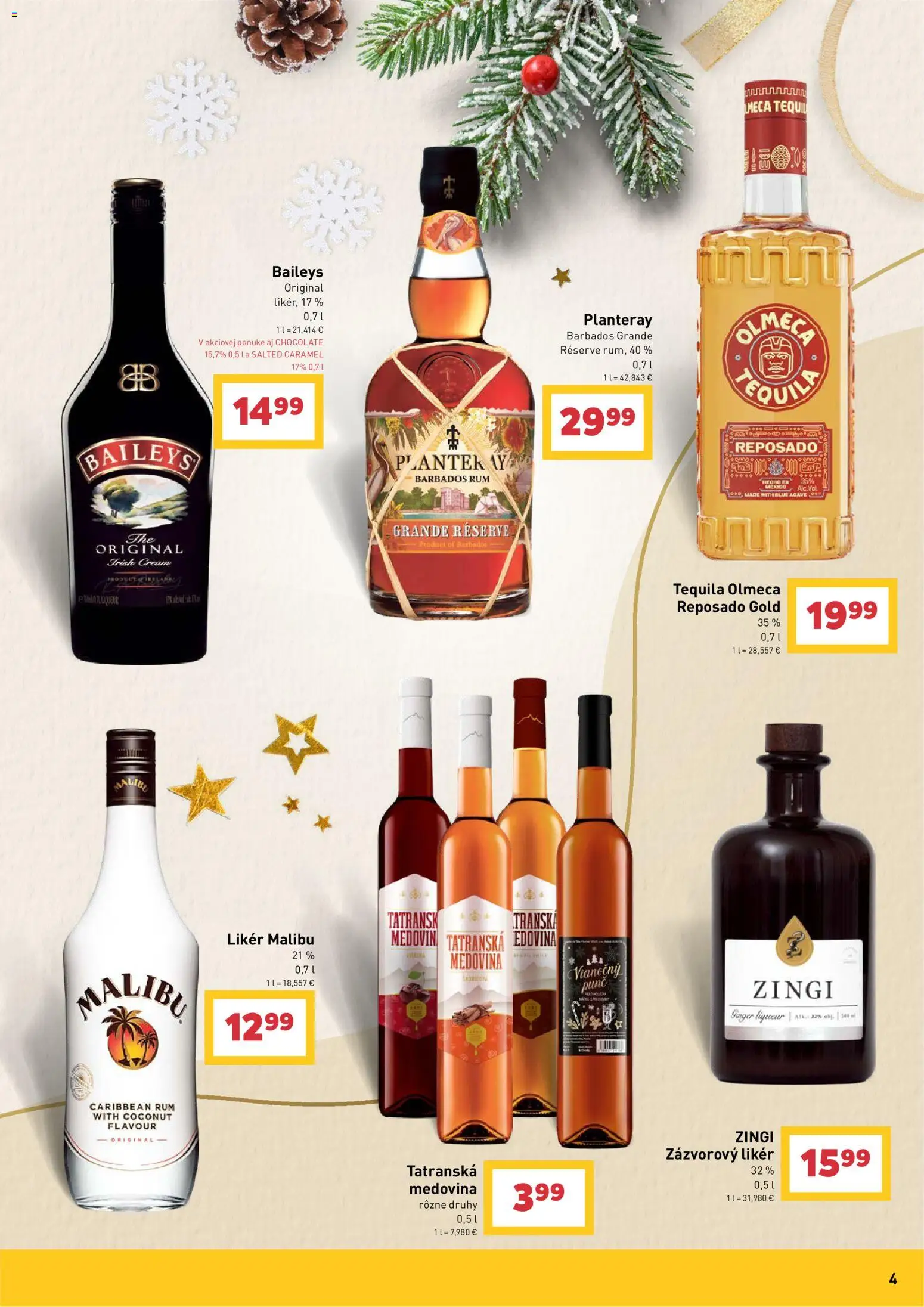 Nové Billa akcie – leták je platný od 14.10.2026 | Strana: 42 | Produkty: Agáve, Medovina, Malibu, Rum