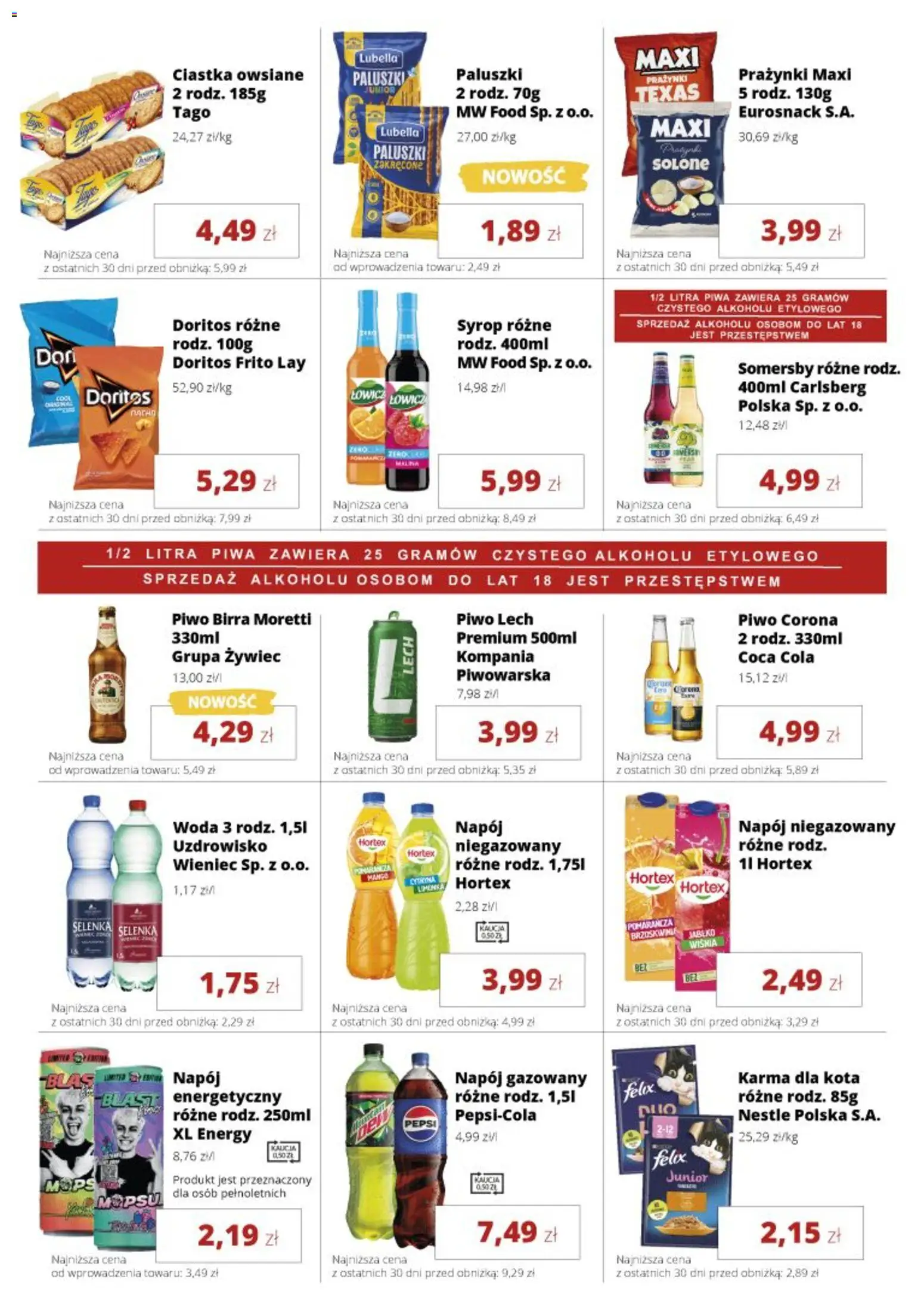 Torimpex gazetka od 18.05.2026 | Strona: 7 | Produkty: Syrop, Coca cola, Somersby, Woda