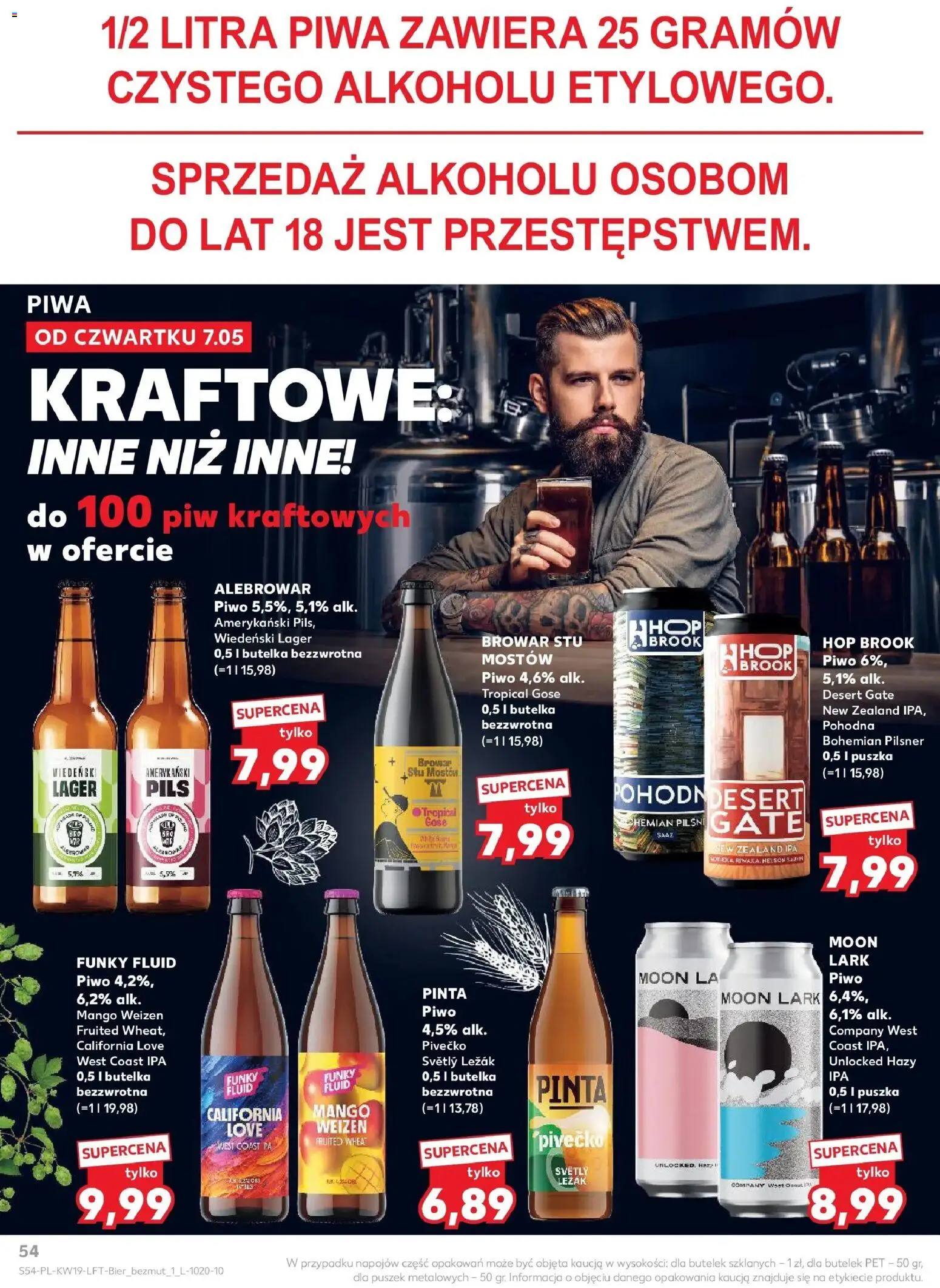 Kaufland gazetka od 07.05.2026 | Strona: 54 | Produkty: Mango, Leżak, Piwo