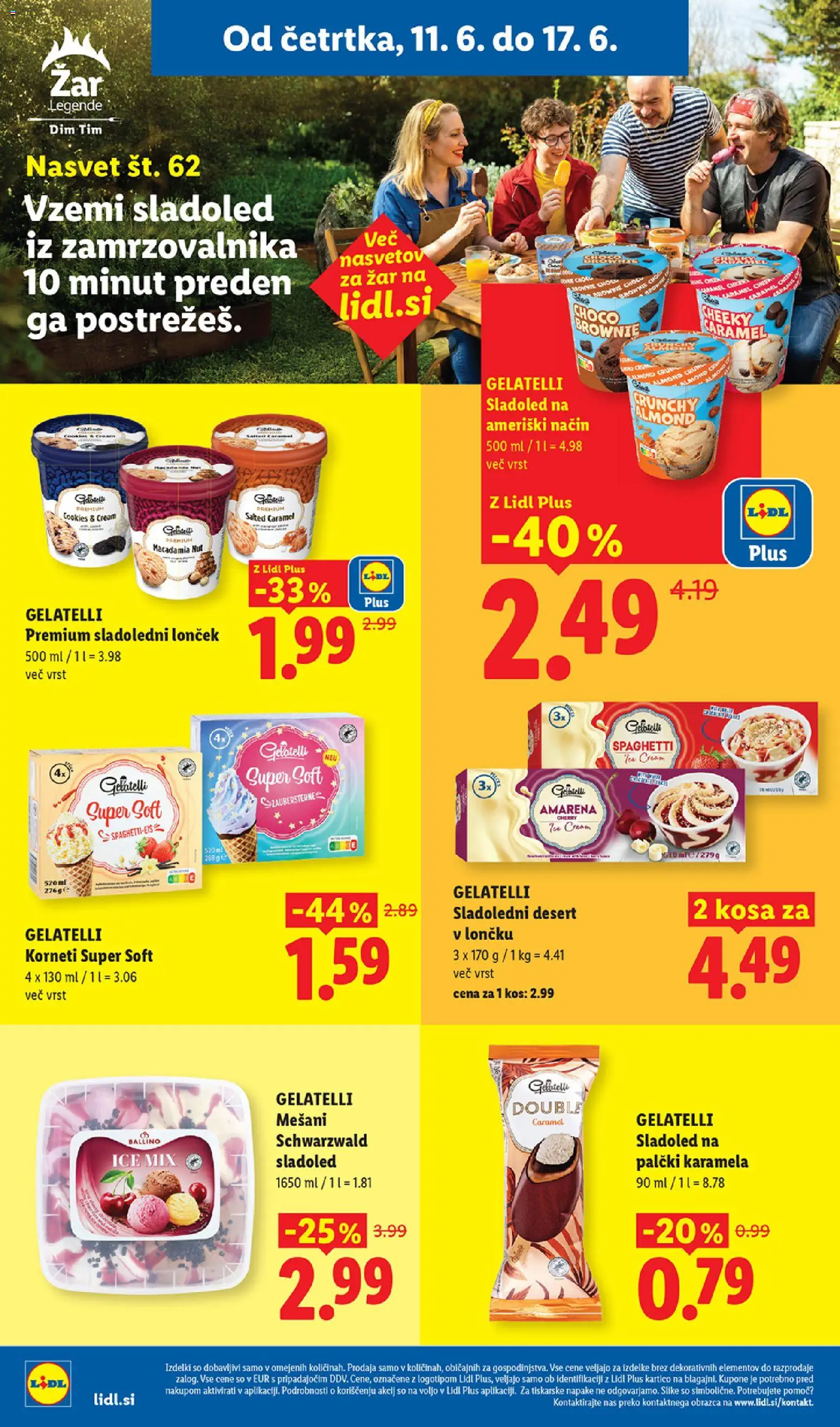 Novi Lidl katalog ponudbe – veljaven od 11.06.2026 | Stran: 16 | Izdelki: Zar, Kos, Sladoled