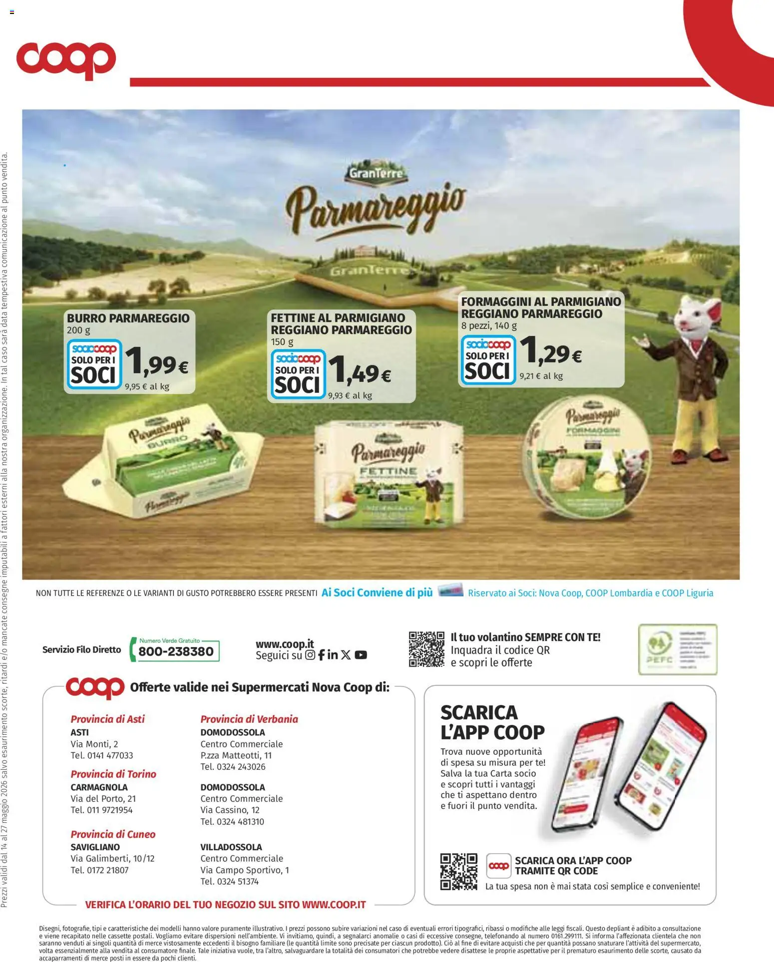 Volantino COOP del 14.05.2026 | Pagina: 25 | Prodotti: Tè, Data, Parmigiano reggiano, Parmigiano