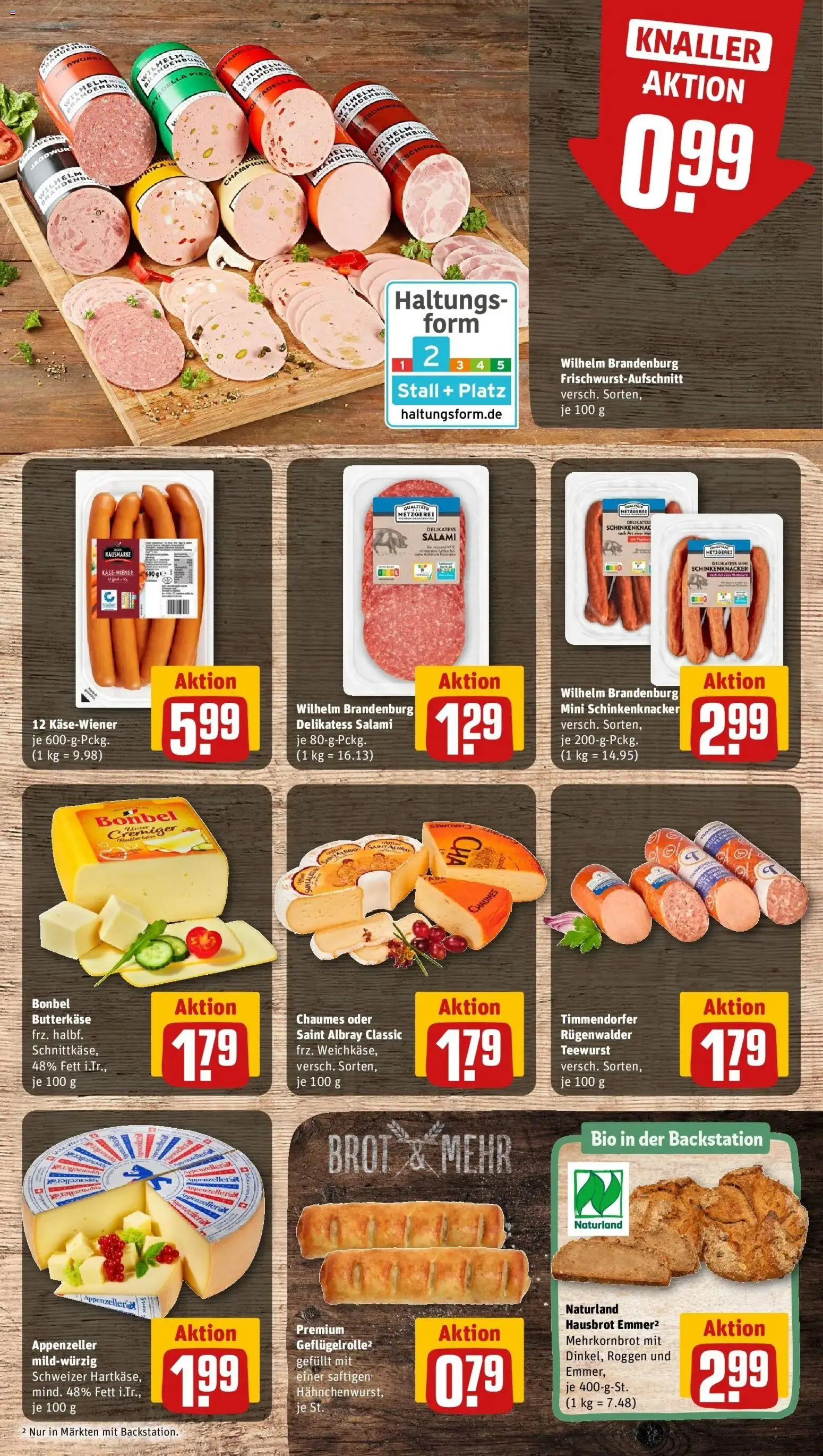 Rewe Prospekt Neuental / Bischhausen	 – gültig ab 10.05.2026 | Seite: 11 | Produkte: Butter, Käse, Brot, Salami