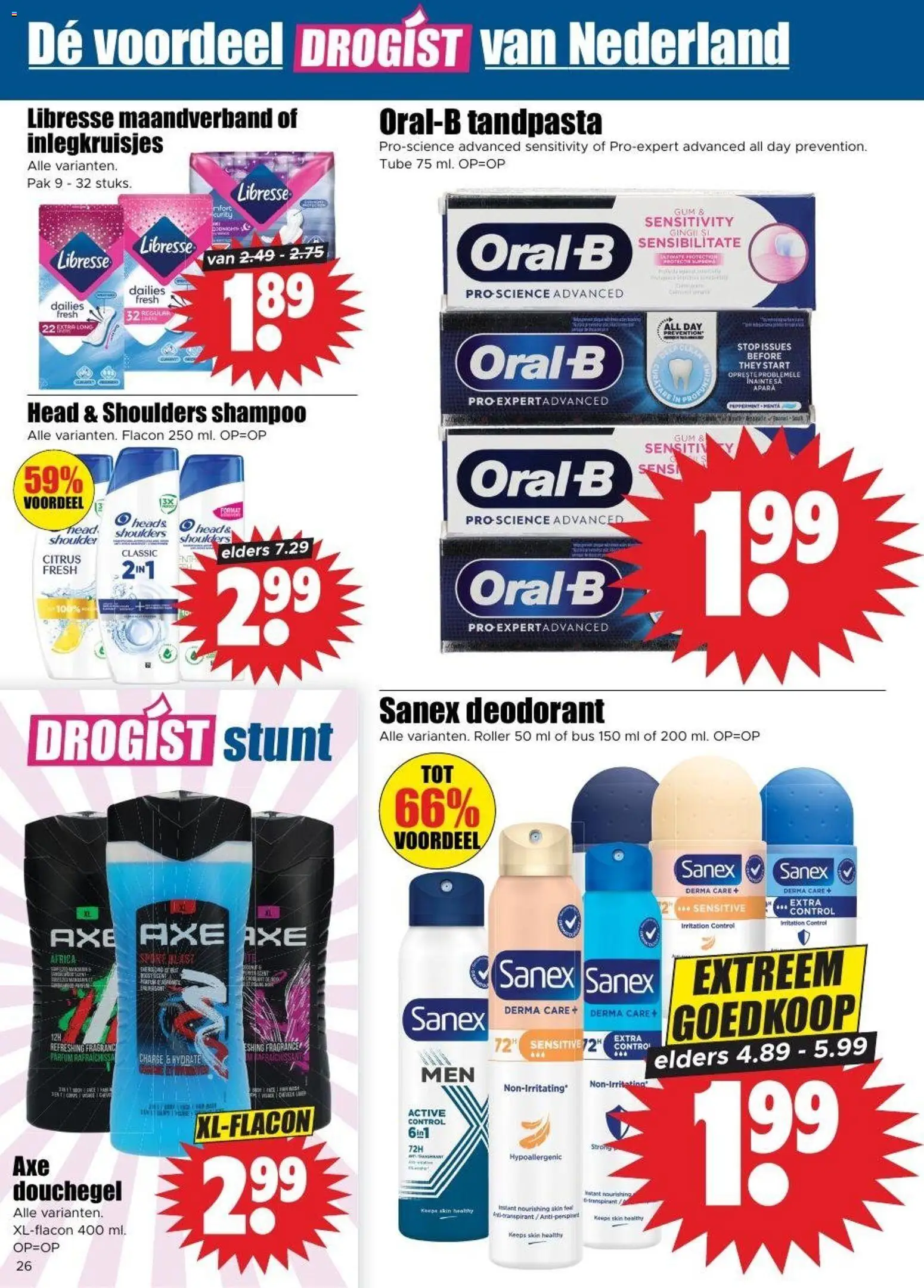 {H1} | Pagina: 22 | Producten: Deodorant, Tandpasta, Gum, Shampoo