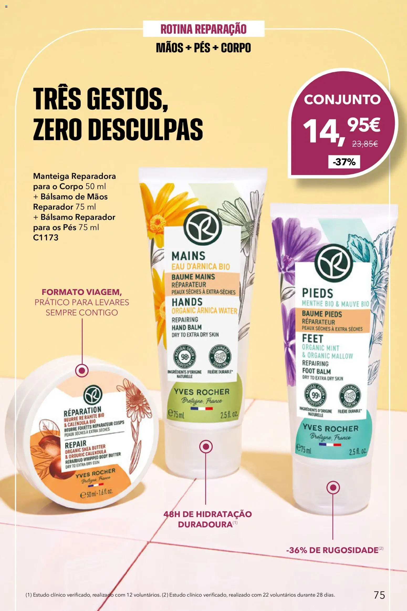 Yves Rocher Catalogo 13 │ válido de 21/10/2026 | Página: 75 | Produtos: Manteiga