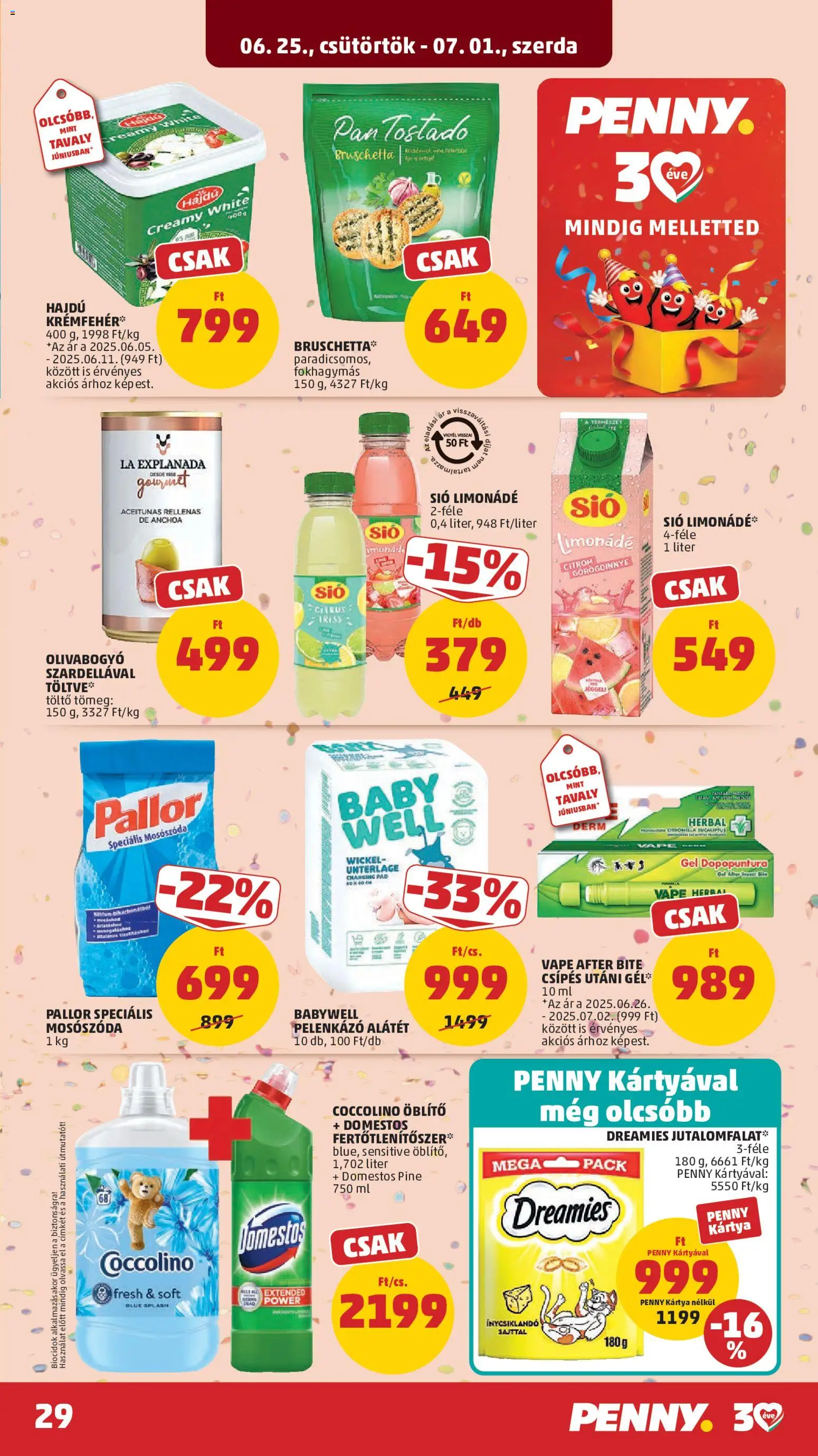PENNY akciós ujság - amely érvényes a következő dátumtól: 25.06.2026 | Oldal: 29