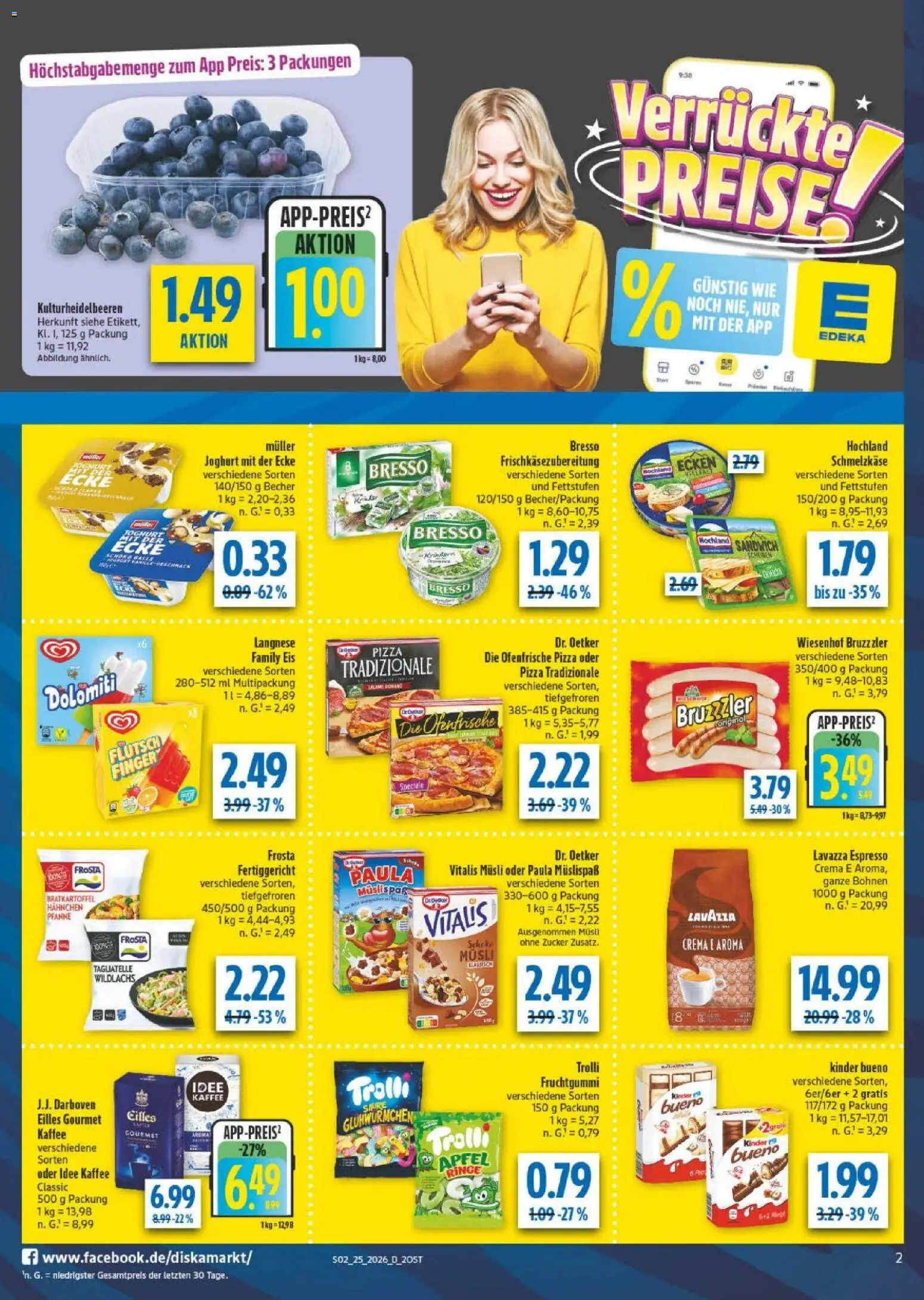 Diska Prospekt – gültig ab 15.06.2026 | Seite: 6 | Produkte: Lavazza, Idee kaffee, Joghurt, Pizza