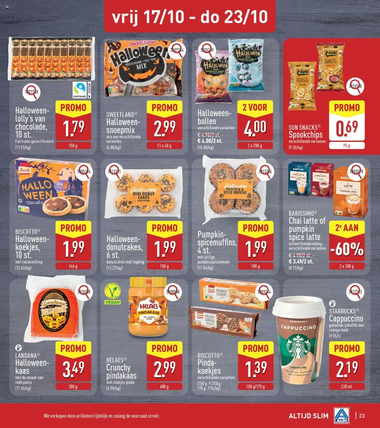 {H1} | Pagina: 23 | Producten: Cappuccino, Ijskoffie, Dobozos sör, Melk
