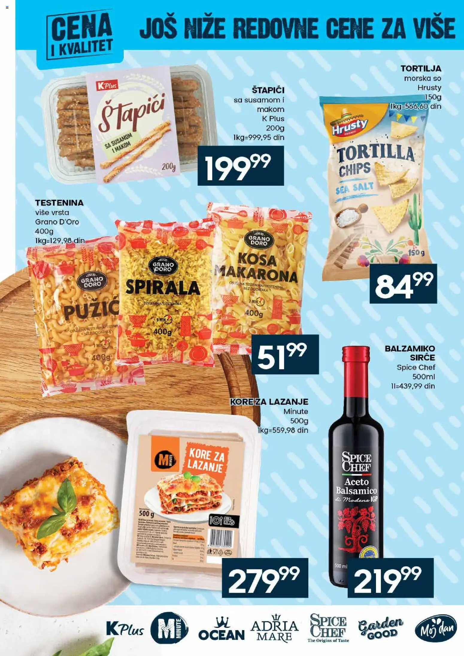 Idea katalog - važi od 06.08.2026 | Strana: 26 | Proizvode: Testenina, Tortilja, So, Lazanje