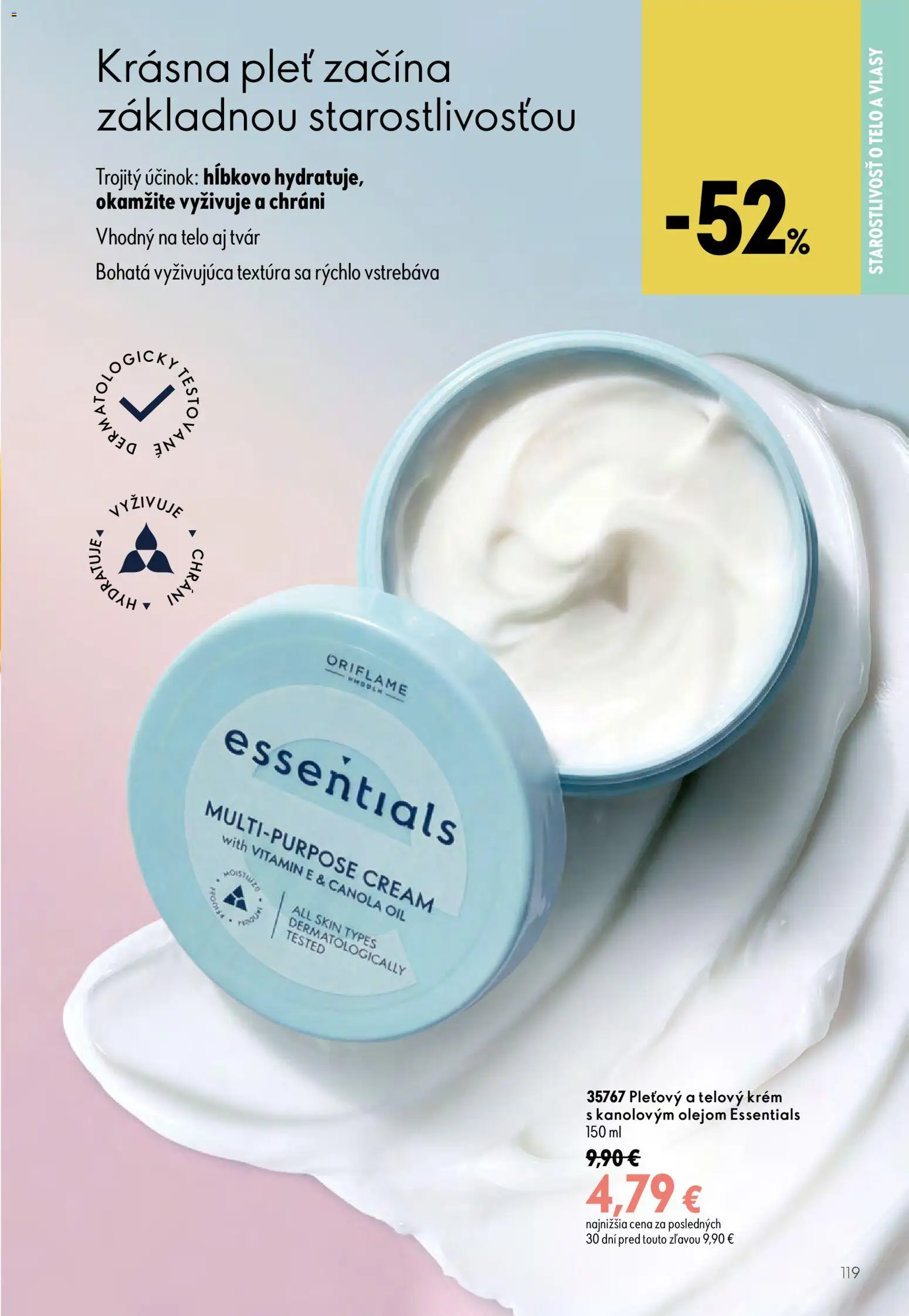 Nové Oriflame akcie – leták je platný od 29.07.2026 | Strana: 119 | Produkty: Telový krém, Krém