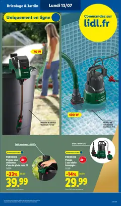 LIDL - Prévisualisation de LIDL catalogue valide à partir de 09/07/2026 | Page: 63 | Produits: Pompe à eau
