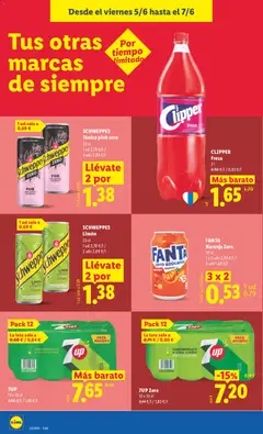 Vista previa FANTA Naranja Zero, 33 cl, 1 a 2 uds 2,39 €/l/ 3 uds 1,60 €/l válido desde el 01.06.2026 | Página: 48