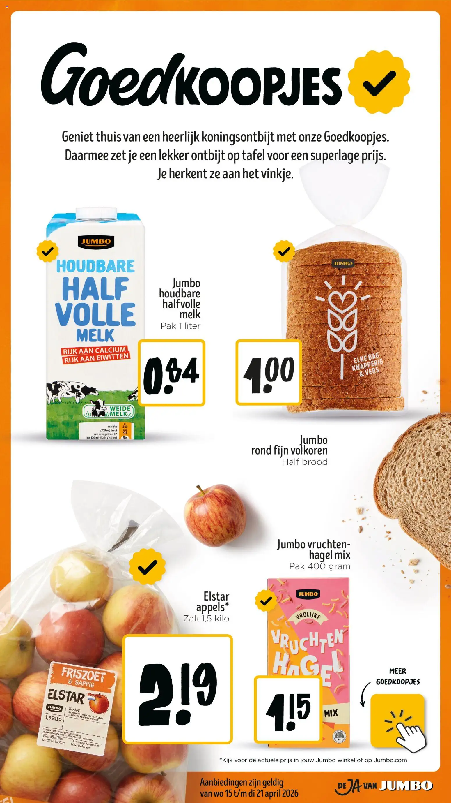 {H1} | Pagina: 28 | Producten: Brood, Halfvolle Melk, Zak, Tafel