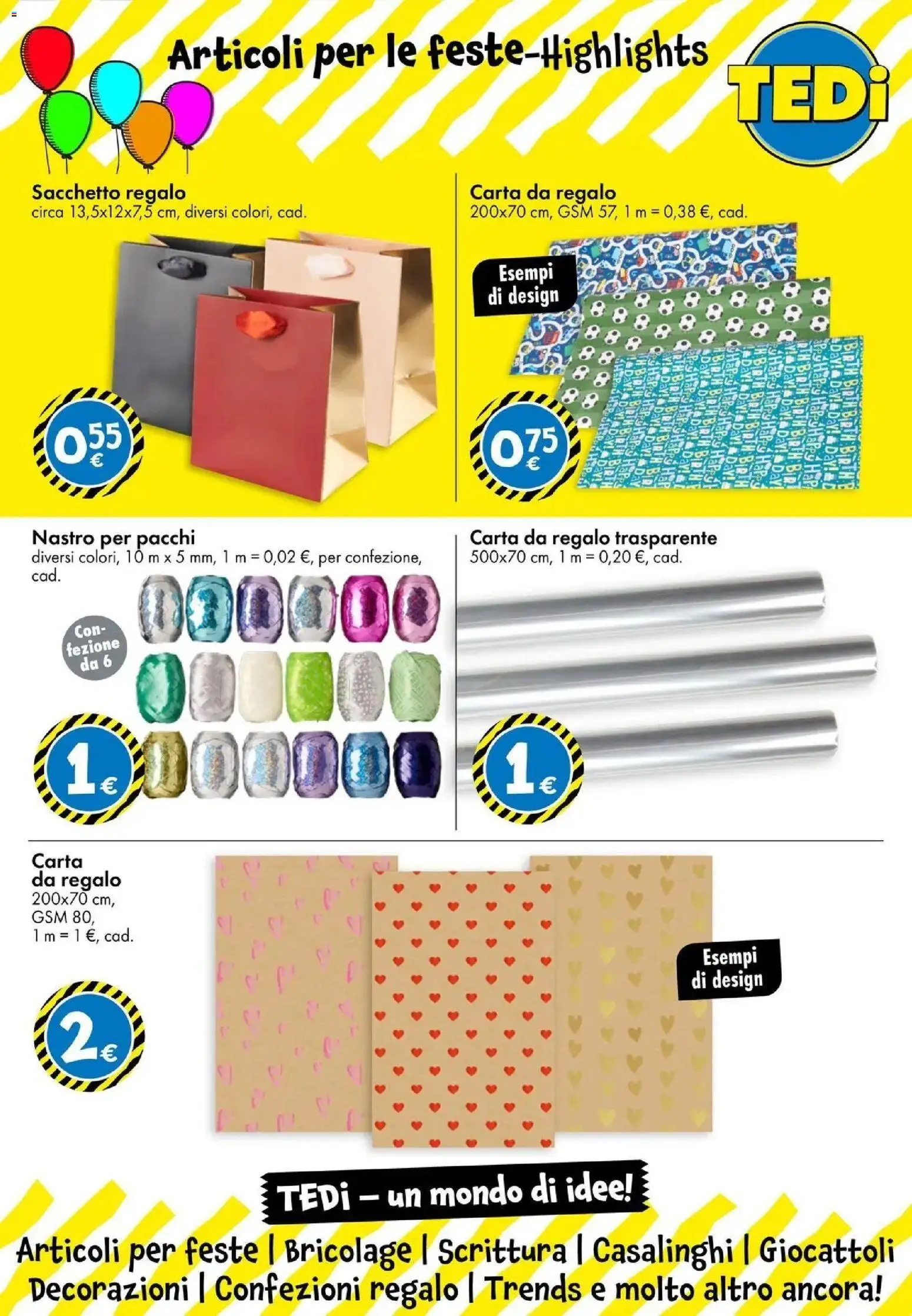 Nuovo TEDi volantino Parma dal 02/09/2026 > offerte anteprima 🛍️ | Pagina: 17 | Prodotti: Giocattoli, Carta da regalo, Decorazioni