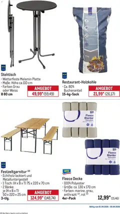 Metro Monats-Menü ab 01.09.2026 gültig | Seite: 37 | Produkte: Decke, Tisch