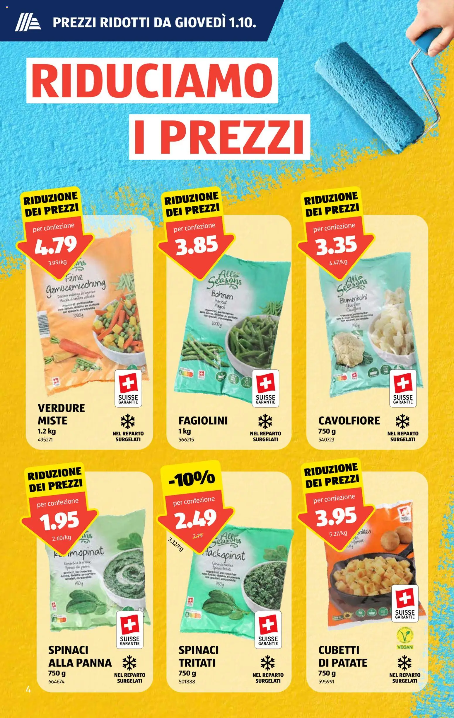 Aldi aktionen IT – gültig ab 01.10.2026 | Seite: 4 | Produkte: Blumenkohl, Gemüsemischung