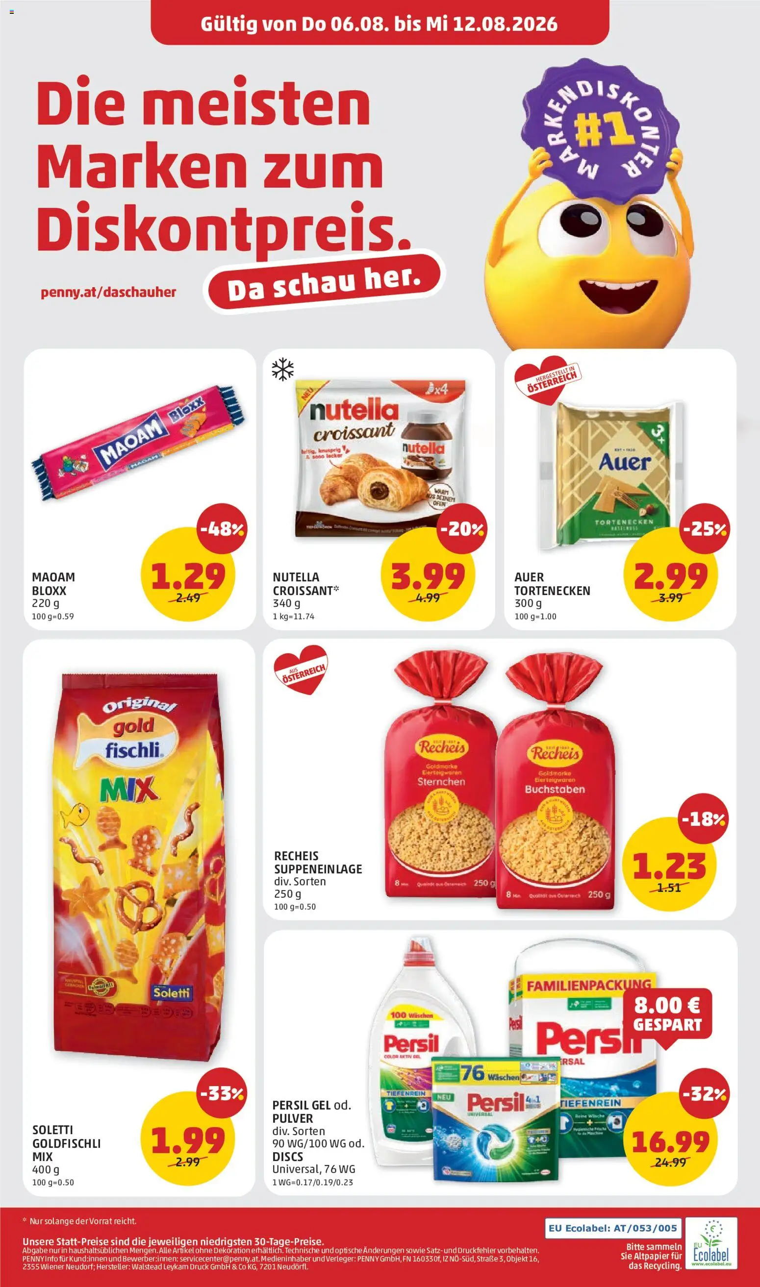 Penny Markt Eröffnung in 3350 Haag gültig ab 06.08.2026 | Seite: 8 | Produkte: Ofen