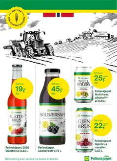 Forhåndsvisning av Felleskjøpet kundeavis gyldig fra 03/08/2026 | Side: 8 | Produkter: Øl, Brus, Moreller, Rips