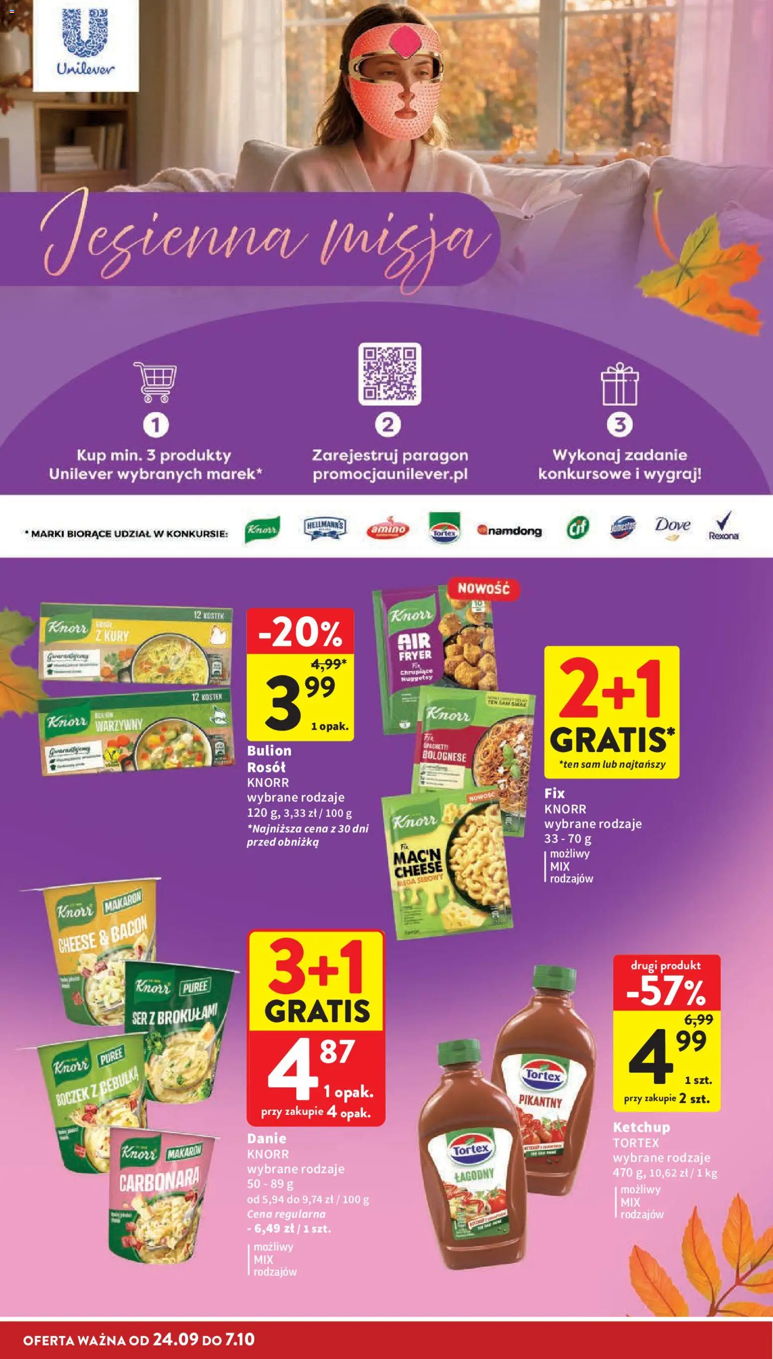Intermarche gazetka od 24.09.2026 | Strona: 34 | Produkty: Ketchup, Bulion, Spaghetti bolognese, Makaron