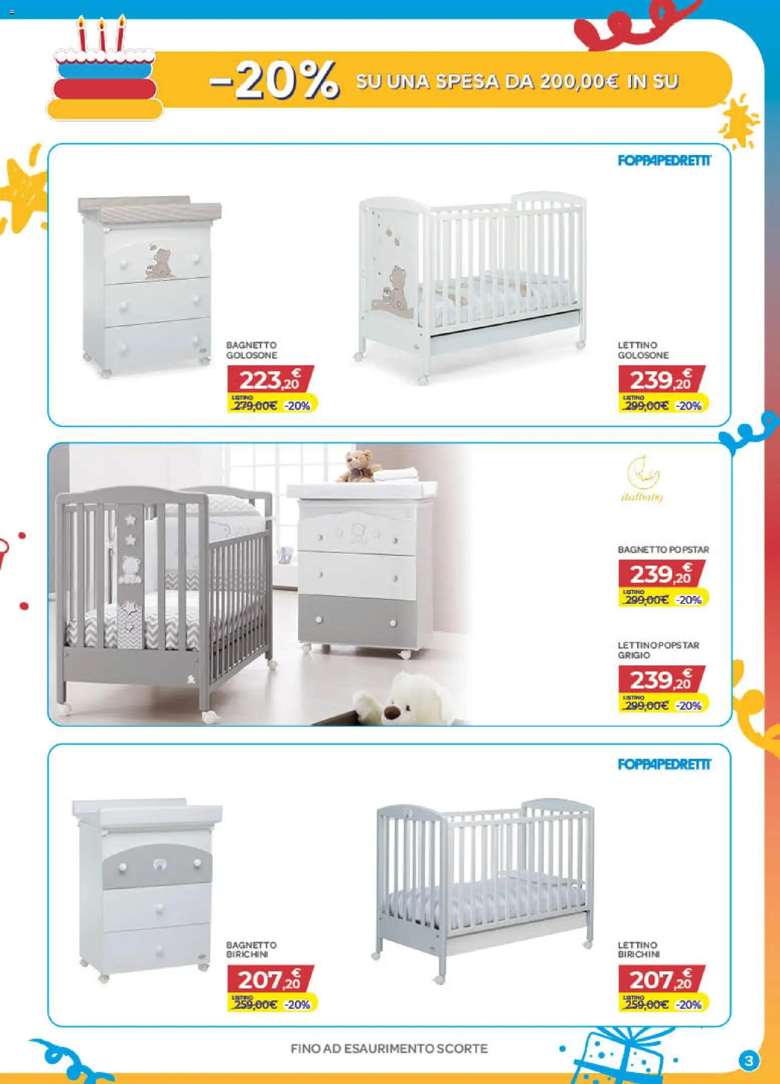 Volantino Bimbo store del 01/10/2026 | Pagina: 3 | Prodotti: Lettino, Bagnetto