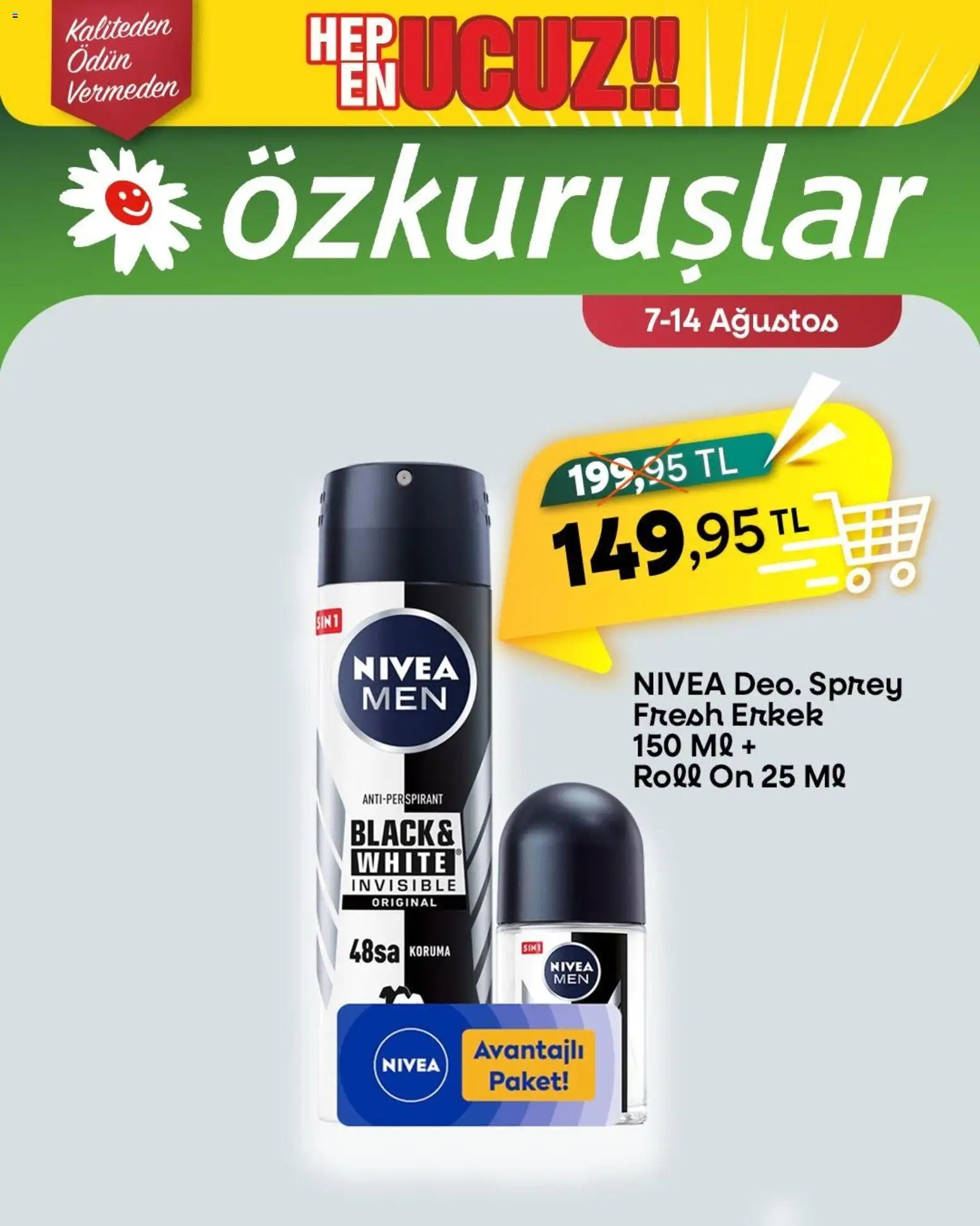 Özkuruşlar Katalog - 07 Ağustos 2026 tarihinden itibaren geçerlidir | Sayfa: 1 | Ürünler: Antiperspirant