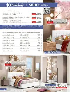 Anteprima del volantino Mondo Convenienza volantino valido a partire dal 01.04.2026 | Pagina: 4 | Prodotti: Letto matrimoniale, Contenitore, Letto, Armadio